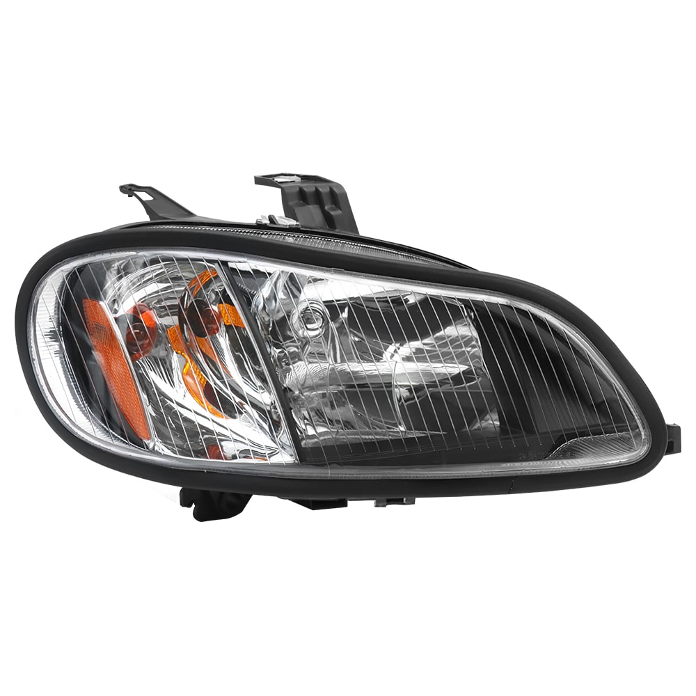 Headlight Assembly Compatible with 2004-2013 Freightliner M2, Headlamps Head Lights Lamp Assembly Right/Passenger Side (Black)