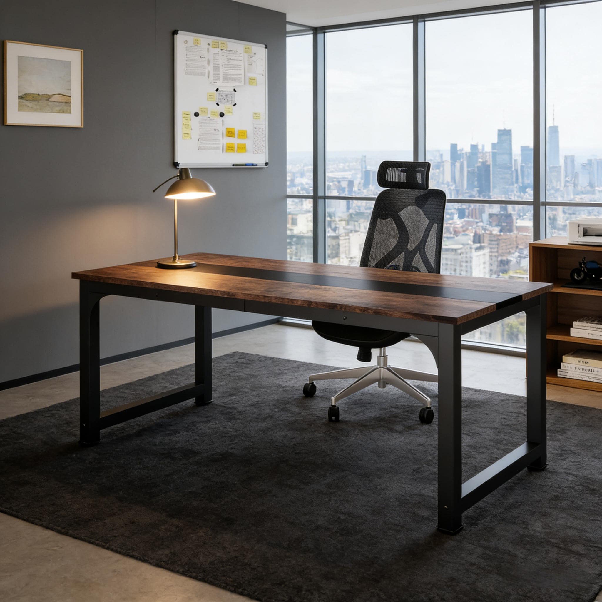 Simple Conference Table, Rectangular Meeting Table Computer Desk
