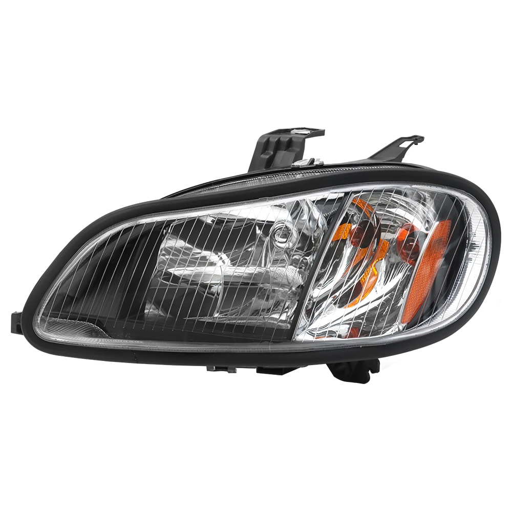 Headlight Assembly Compatible with 2004-2013 Freightliner M2, Headlamps Head Lights Lamp Assembly Left/Driver Side (Black)