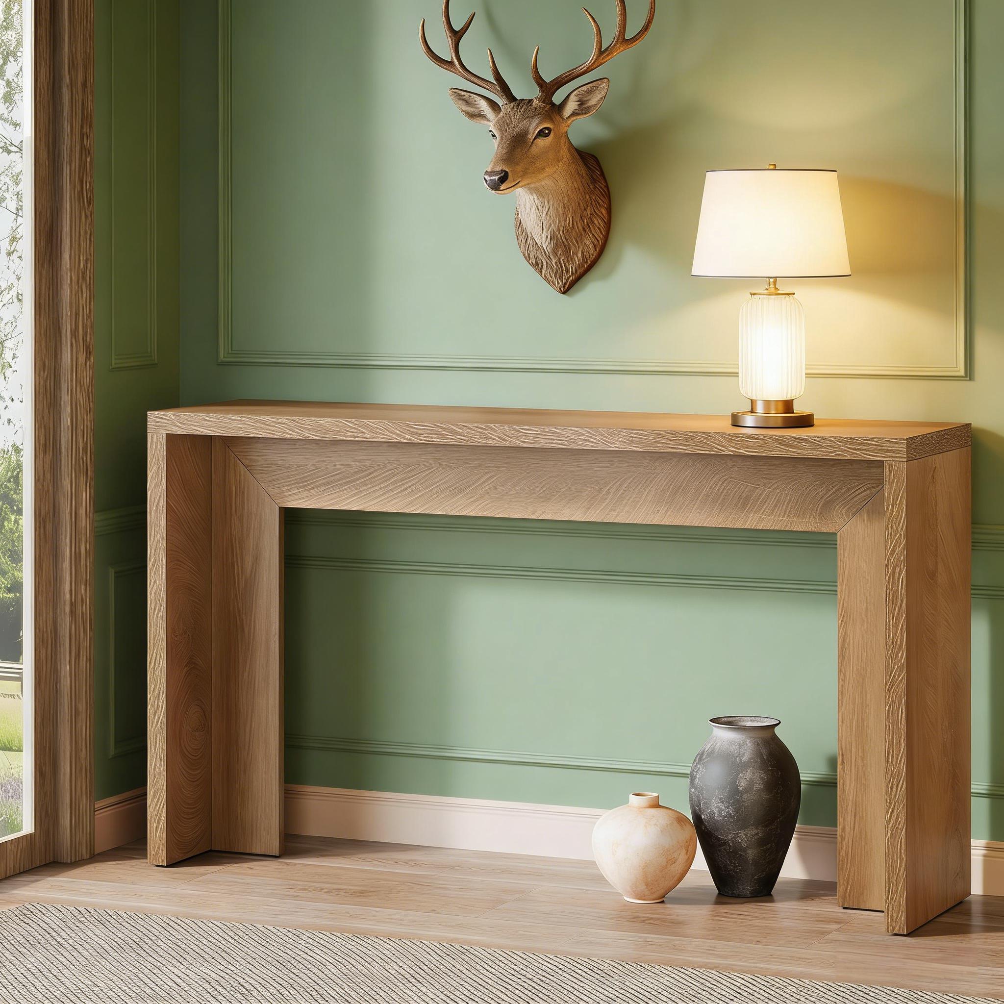 Rustic Console Table, Farmhouse Sofa Table Hallway Table