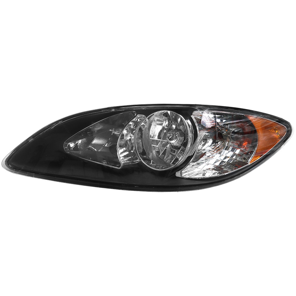 Headlights Assembly Fit for 2008-2016 International ProStar,Halogen Headlamps Assembly, Left Driver Side(Black)