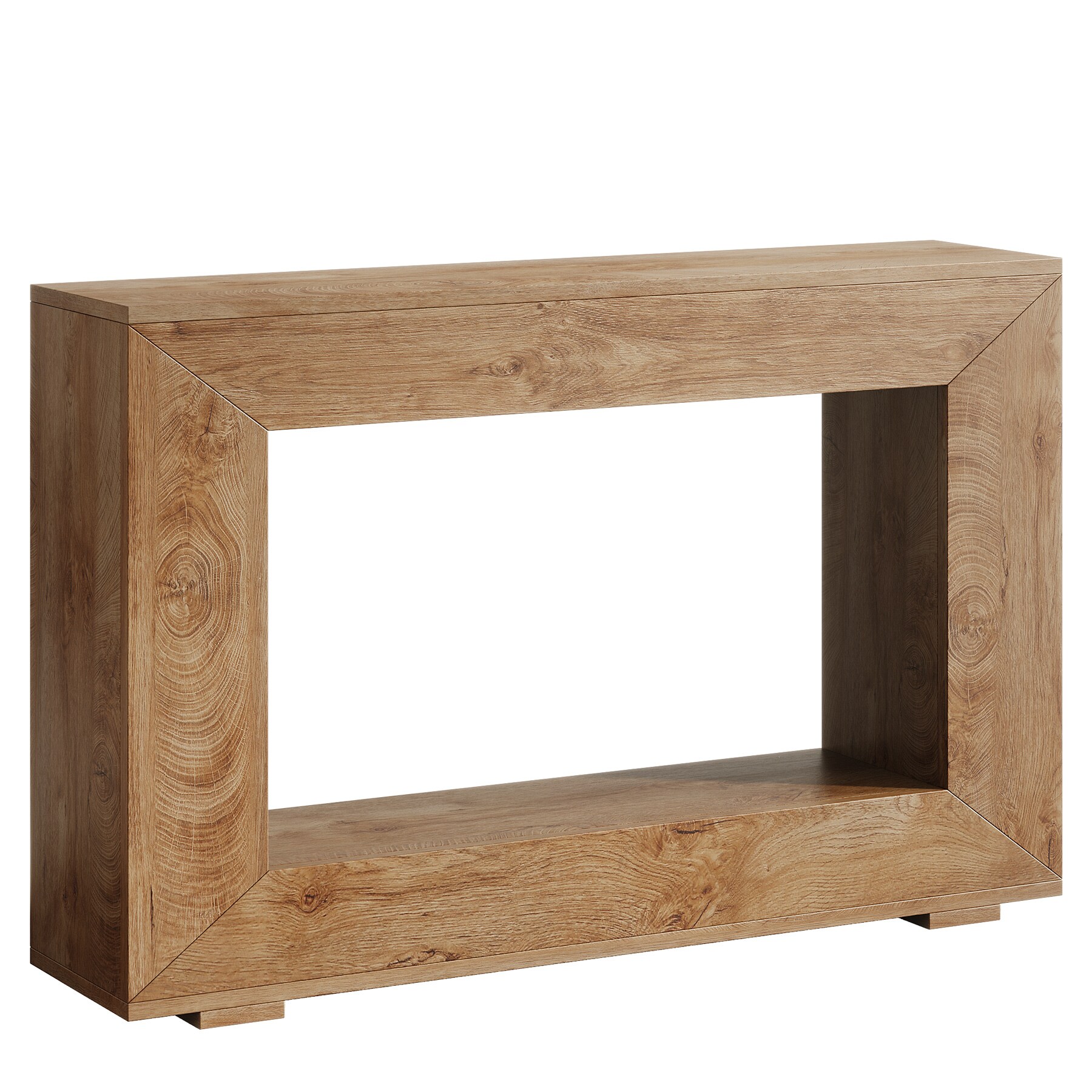 Farmhouse Console Table, Rustic Wood Entryway Sofa Table with Storage
