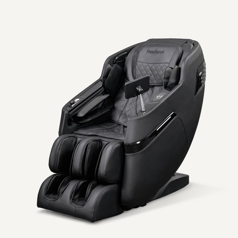 Massage Chair Full Body, Zero Gravity SL-Track Shiatsu Massage Recliner Chair with Body Scan, Airbags, Foot Rollers, Deep Yoga Stretch, Heating (Black