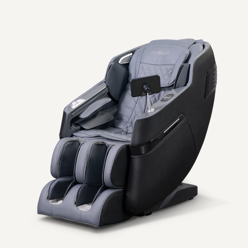Massage Chair Full Body, Zero Gravity SL-Track Shiatsu Massage Recliner Chair with Body Scan, Airbags, Foot Rollers, Deep Yoga Stretch, Heating (Grey)
