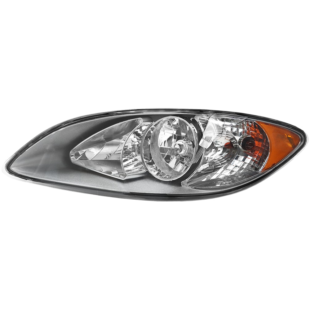 Headlights Assembly Fit for 2008-2016 International ProStar,Halogen Headlamps Assembly, Left/Driver Side(Chrome)