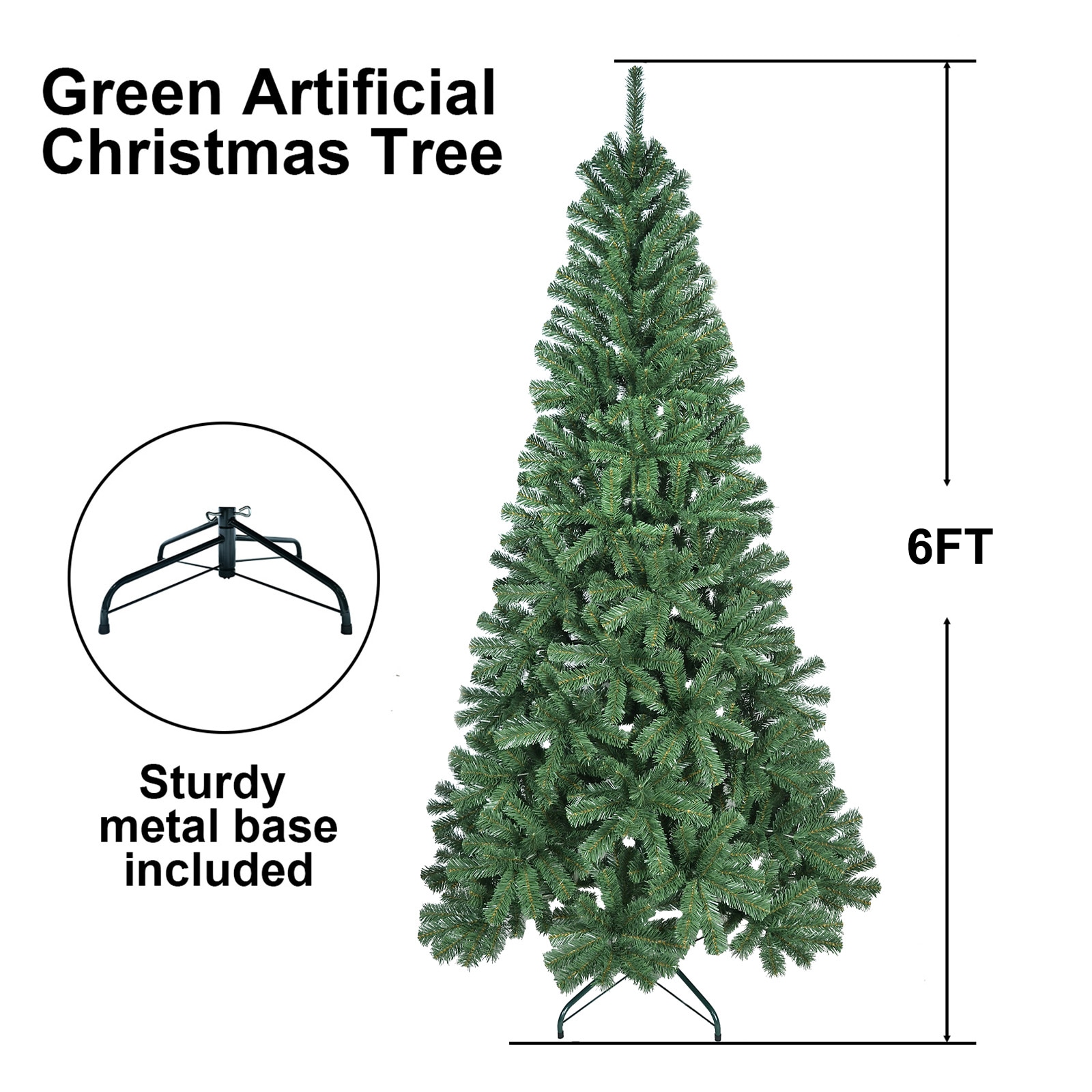 6ft pvc automatic tree