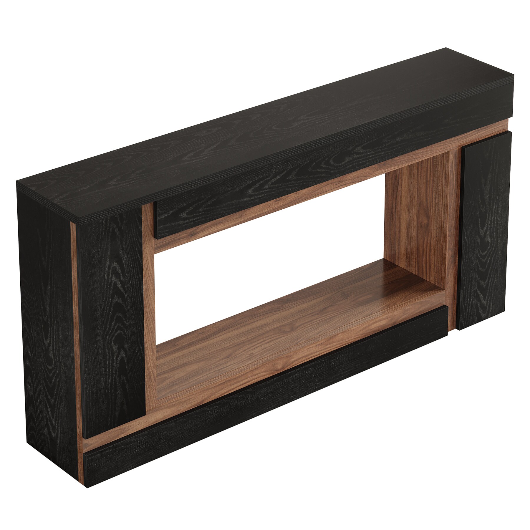 Console Table, 2-Tier Wooden Rectangular Sofa Table Hallway Table