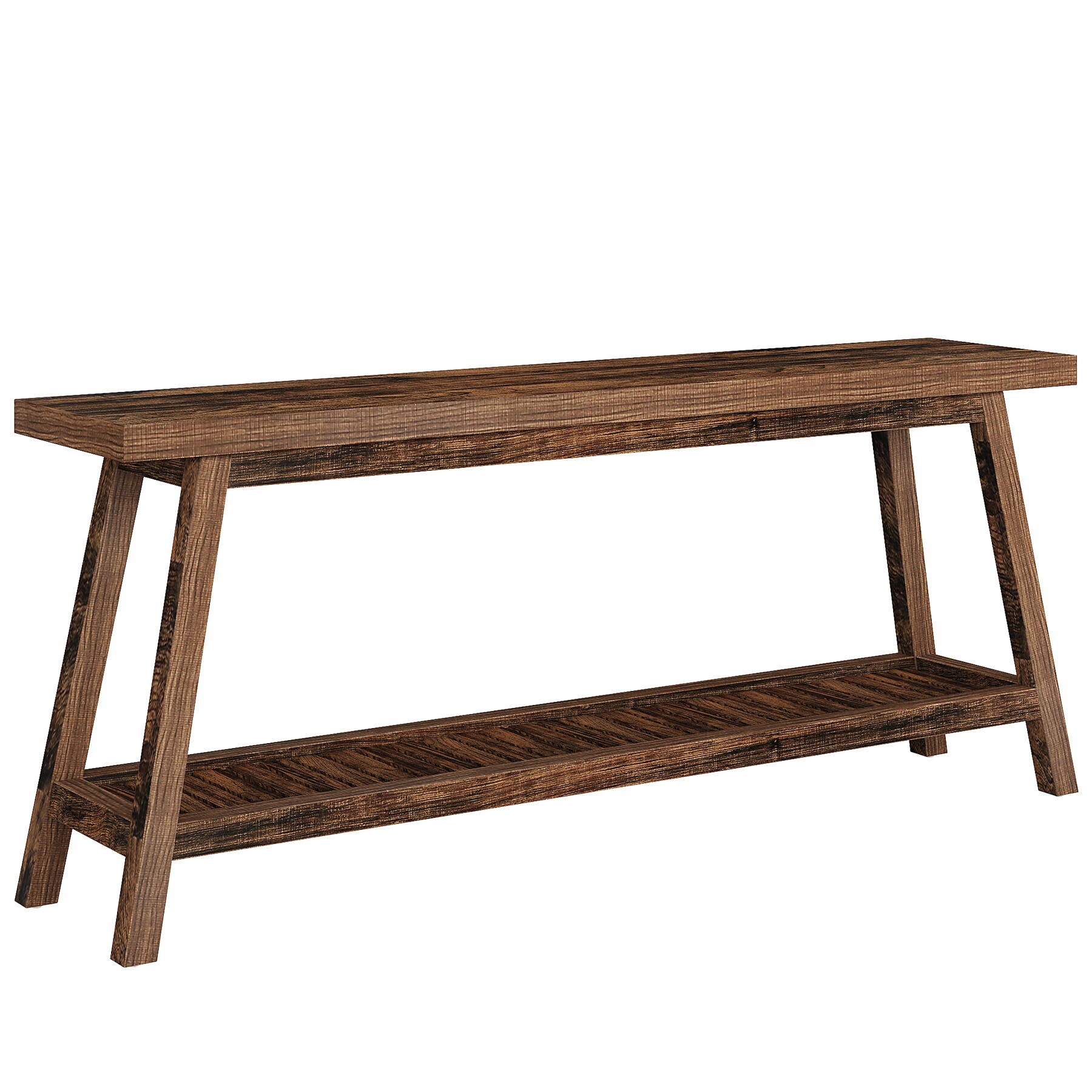 Farmhouse Console Table, Entryway Table 2-Tier Sofa Table
