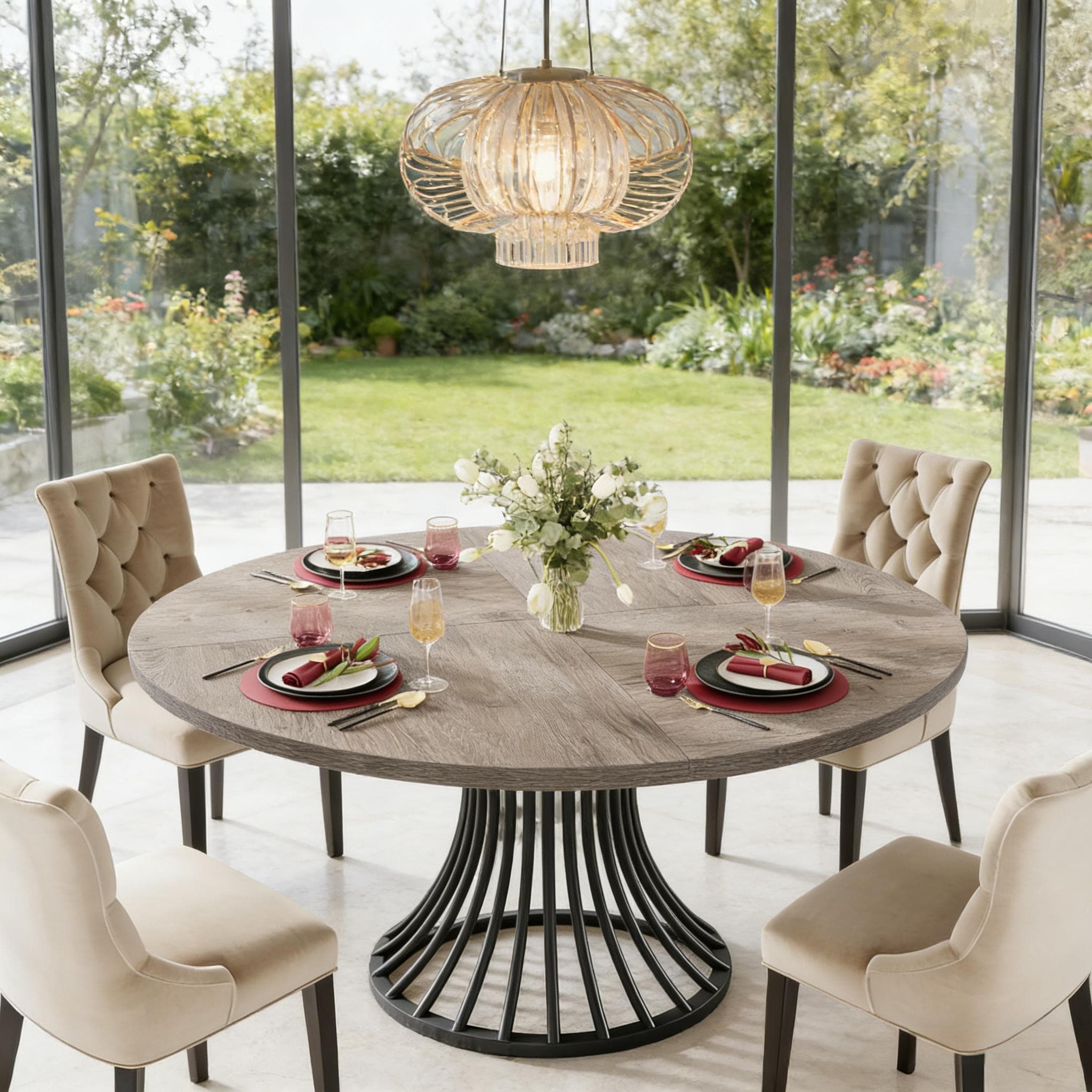 Round Dining Table for 4-6, 47
