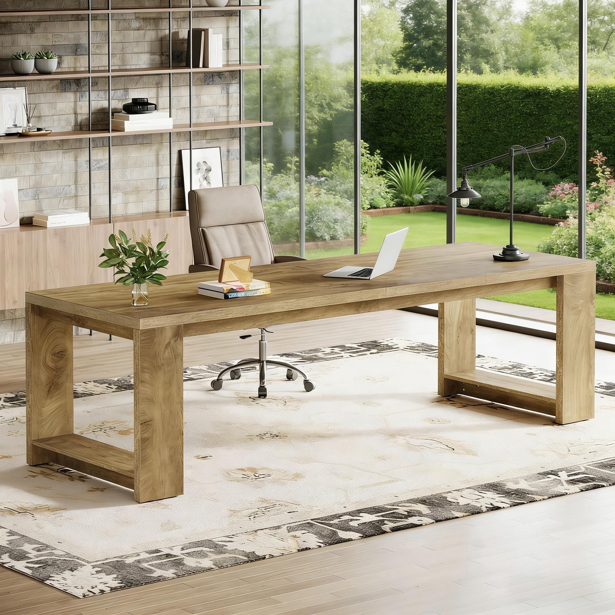 Two Person Desk, Long Computer Desk Conference Table