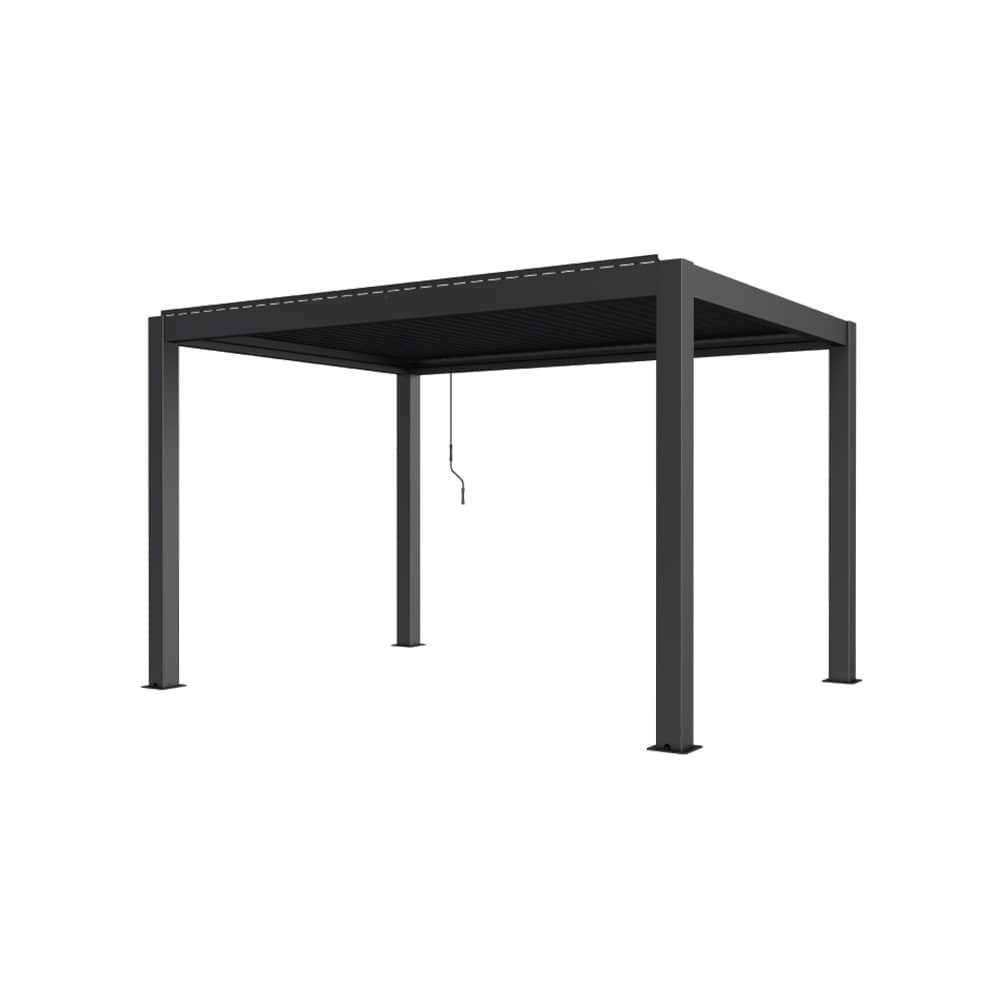 Pergola，Manual Louvered Canopy Shutter, Multi-Function Sunshade Blinds for Patio, Balcony