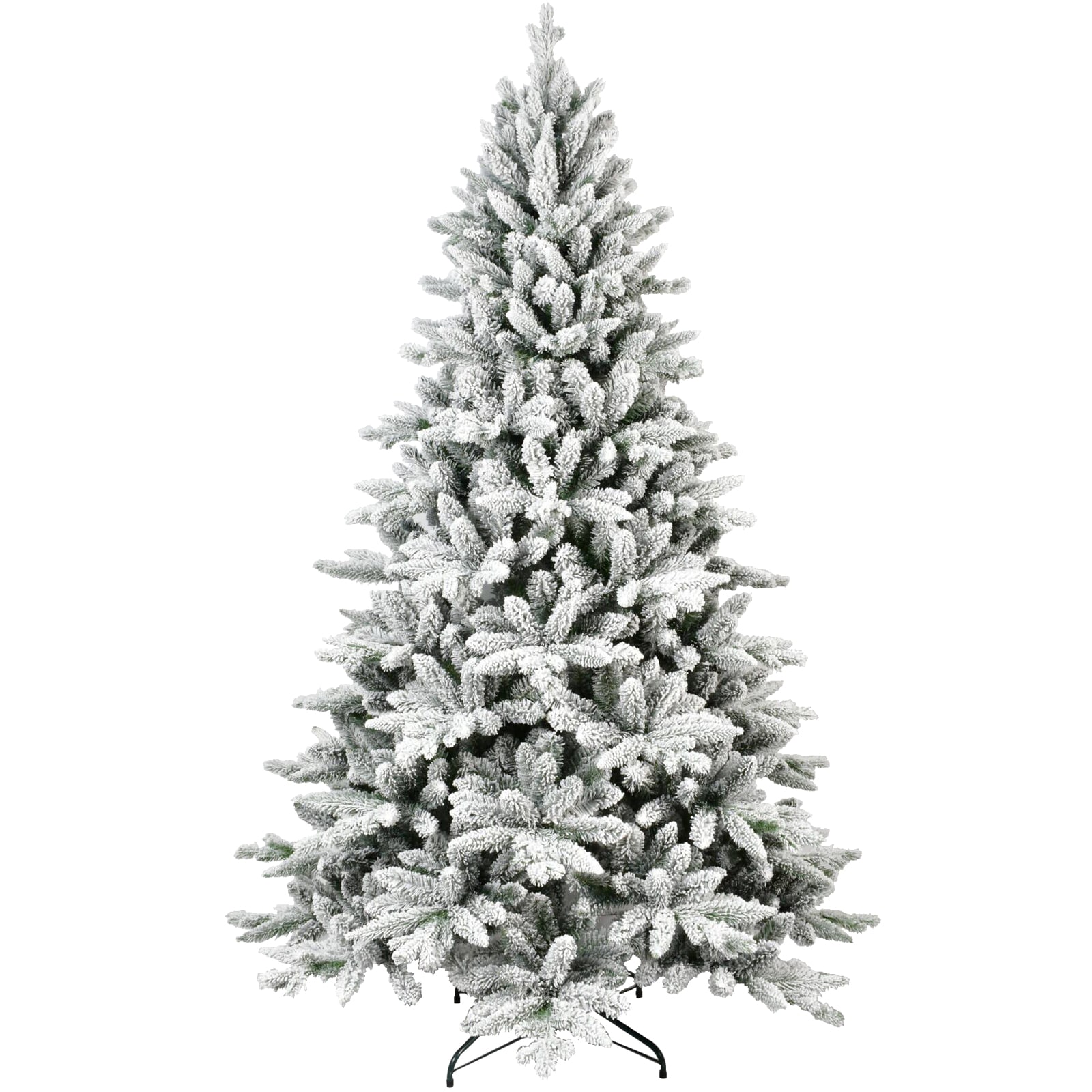 6ft PE/PVC mixed flocked tree