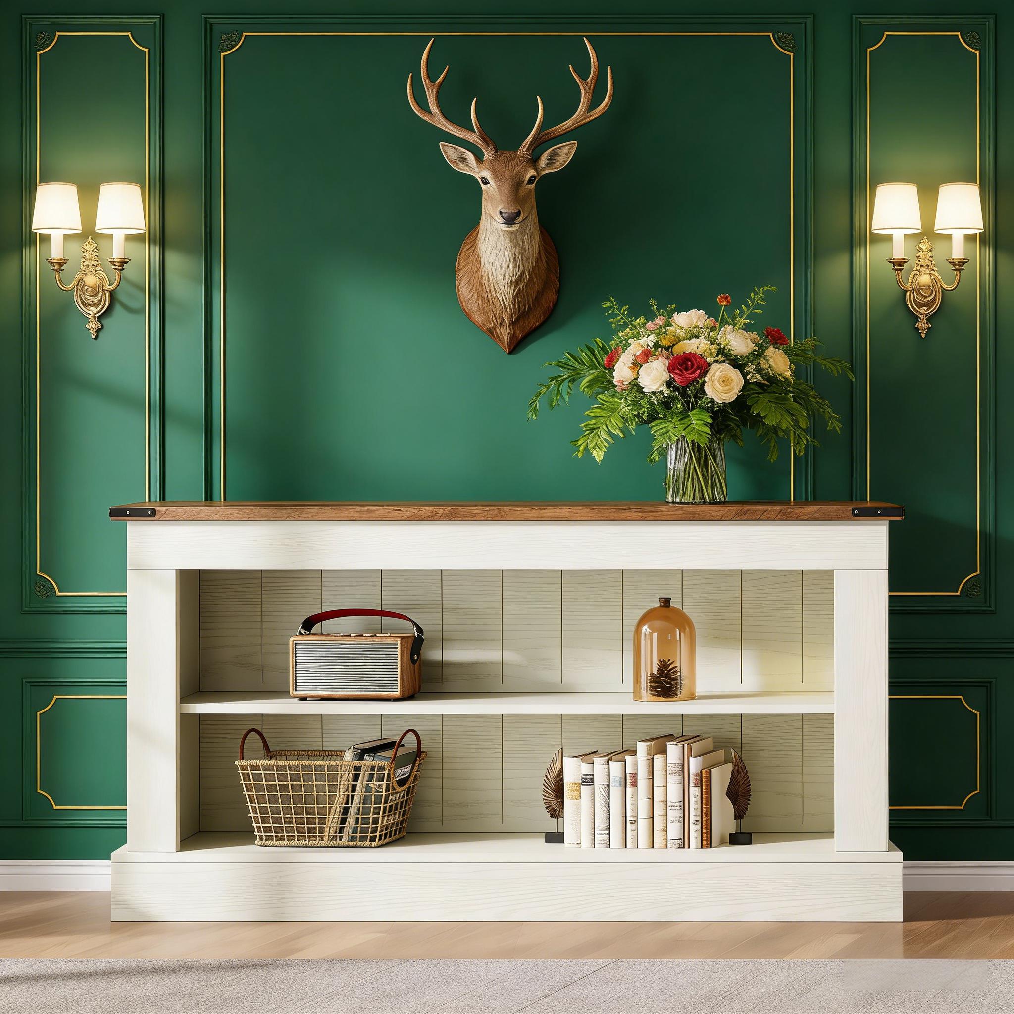Console Table, Long Entryway Table Sofa Table With Storage