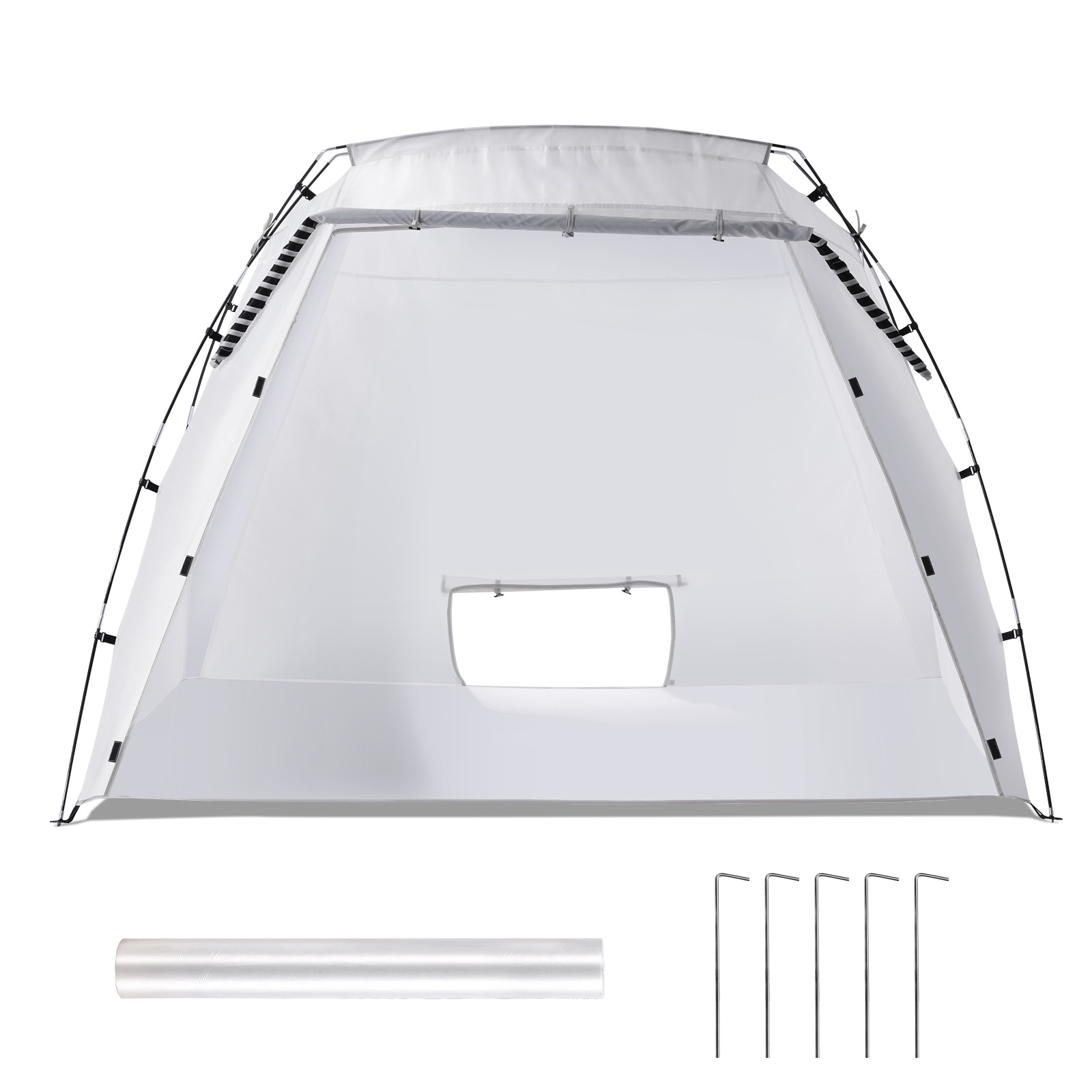 Portable Paint Booth, Larger Spray Paint Tent with Built-in Floor & Mesh Screen, Painting Tent Station for Furniture DIY Hobby Tool, 7.5x5.2x5.2ft Spr