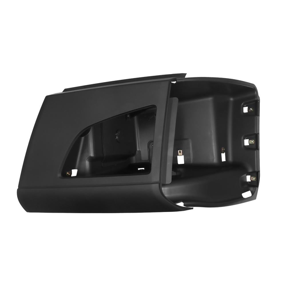 Left Corner Bumper (with Fog Light Hole) Replacement for 2018+ Volvo VNL Semi Trucks Driver Left Side Black