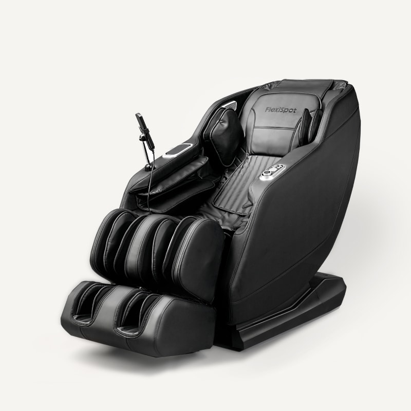 Massage Chair Full Body, Zero Gravity SL-Track Shiatsu Massage Recliner Chair with Body Scan, Airbags, Foot Rollers, Deep Yoga Stretch, Heating (Black)