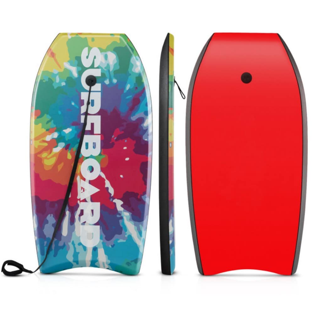 37 Inches Lightweight Body Board Boogie Board with EPS Core XPE Deck HDPE Bottom Multicolor1