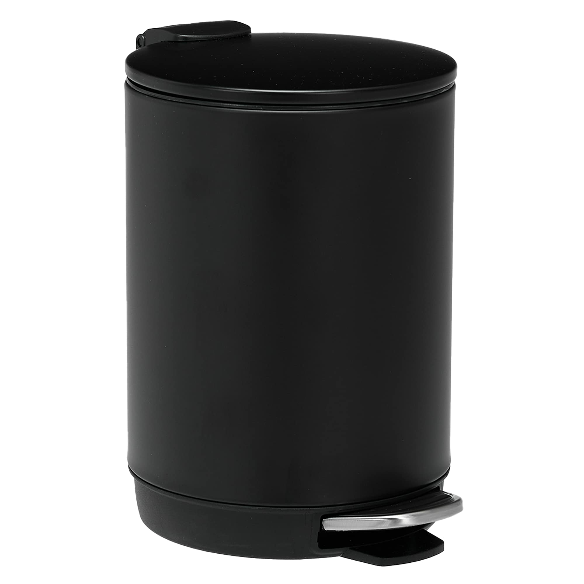 3L/0.8 Gallon Round Step Trash Can, Small Stainless Steel Bathroom Garbage Can with Foot Pedal and Removable Inner Bucket for Bathroom, Bedroom, Offic