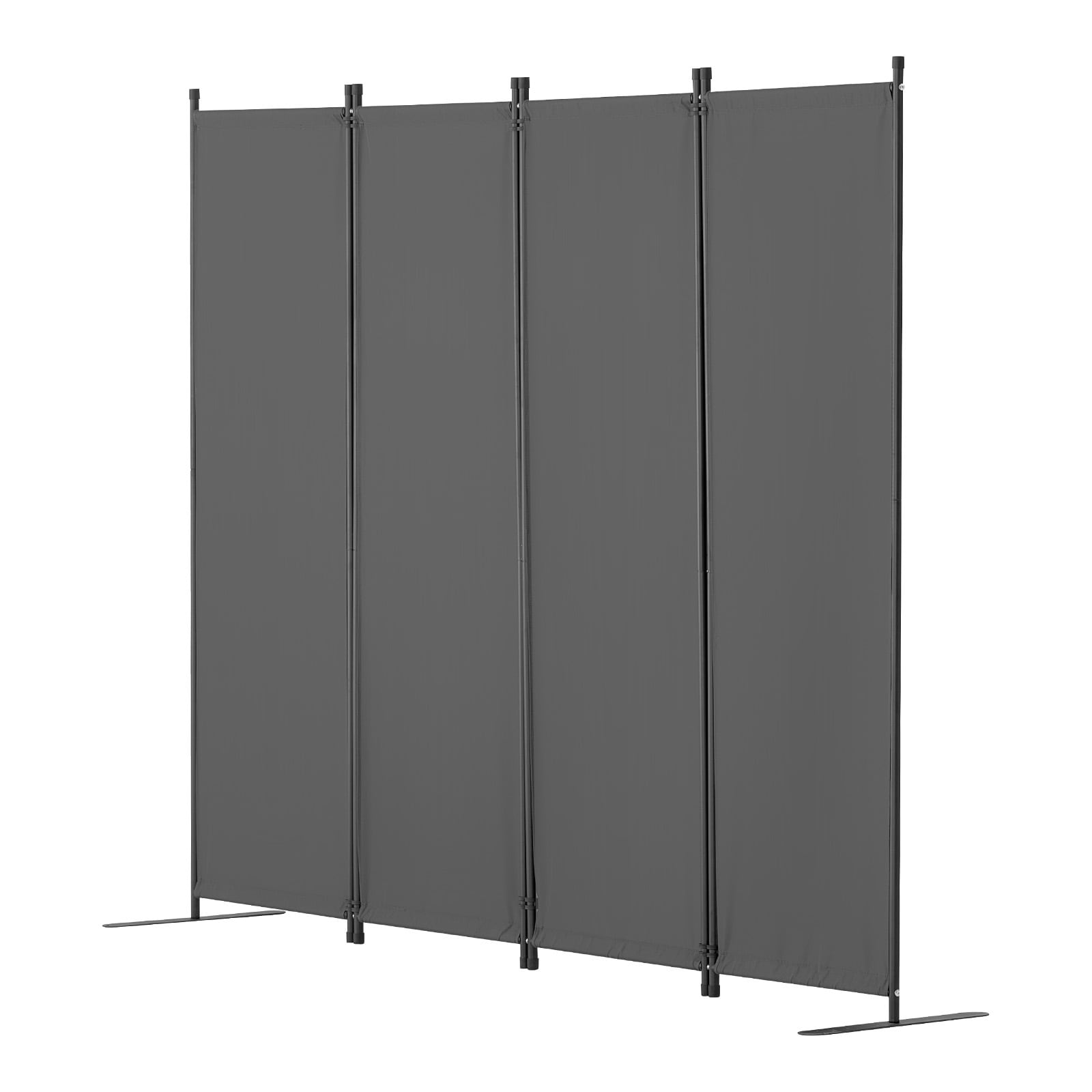Room Divider, 88×67.5inch Room Dividers and Folding Privacy Screens 4-Panel, Fabric Partition Room Dividers for Office, Bedroom, Dining Room, Study, Freestanding, Gray