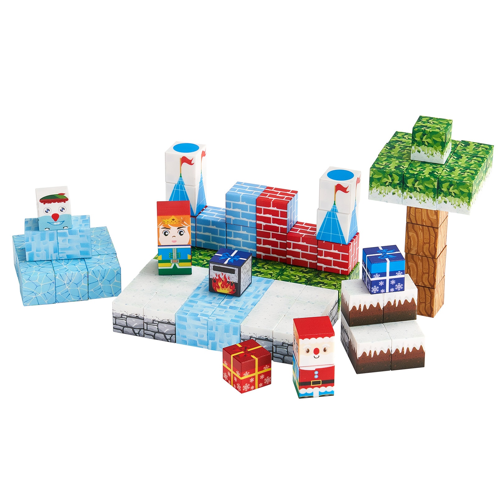 Magnetic Blocks 150 PCS Glacier Castle Set STEM Montessori Sensory Toys