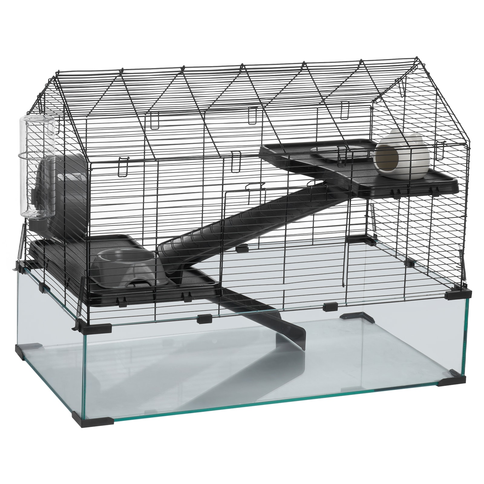Wire Hamster Cage Habitat 29.5in Pet Rodent Gerbil Mice Small Animal House