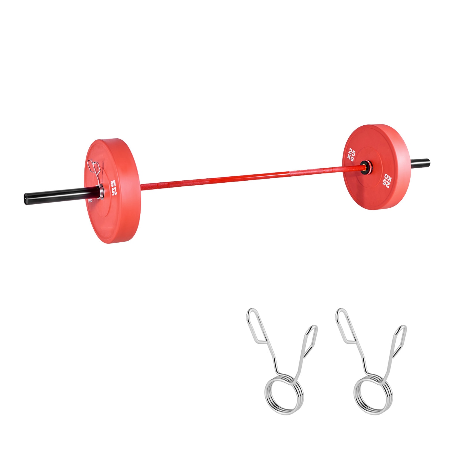 7FT Barbell Bar, Fits 2-Inch Weight Plates, Barbell Bar with Knurled Grip for Strength Training, Weightlifting, Squat, Deadlift, Bench Press, Curl, Overhead Press, 1000lbs/453kg Capacity