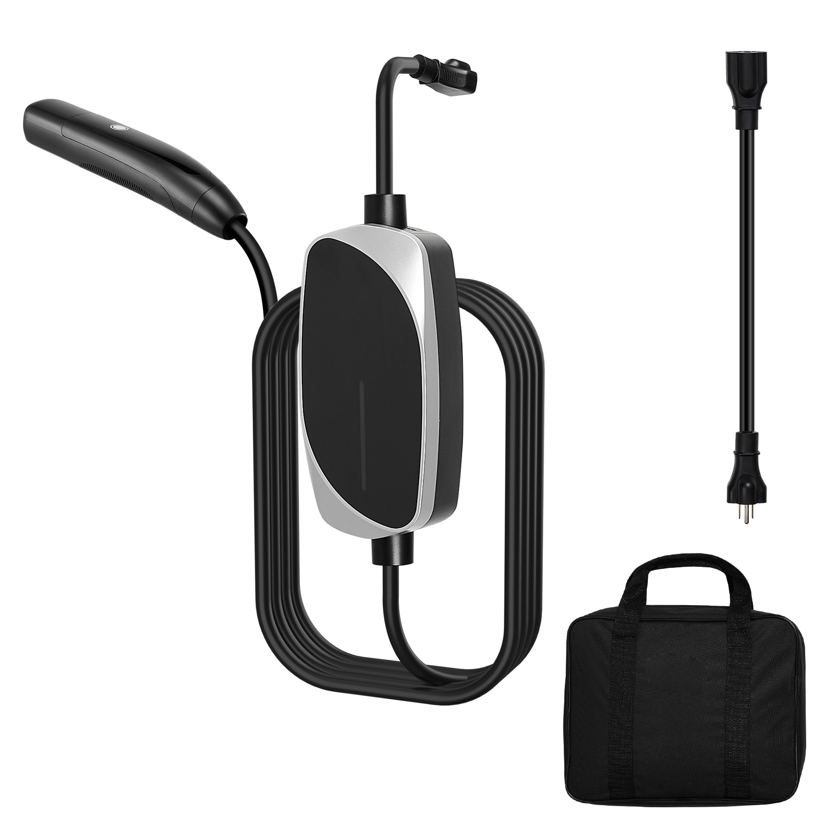 Level 1/2 Tesla Charger 16A Portable EV Charger 25 ft Cable 120V-240V NEMA 6-20P