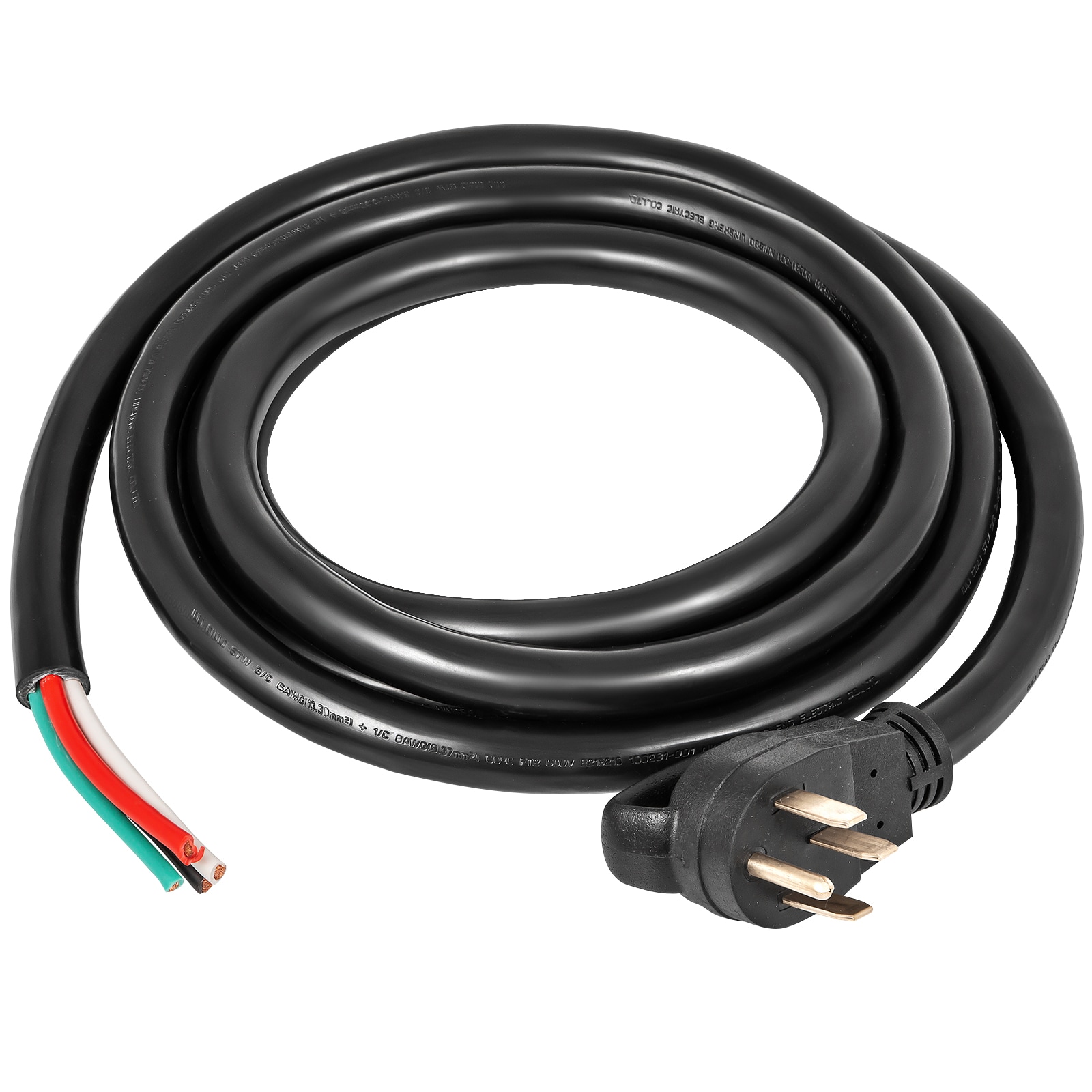 15Ft 50 Amp Generator Extension Cord 4 Wire 6 Gauge STW 6/3+8/1 Generator Cord 125V 250V Generator Power Cord N14-50P & SS2-50R Portable Handle (15Ft 50 Amp)