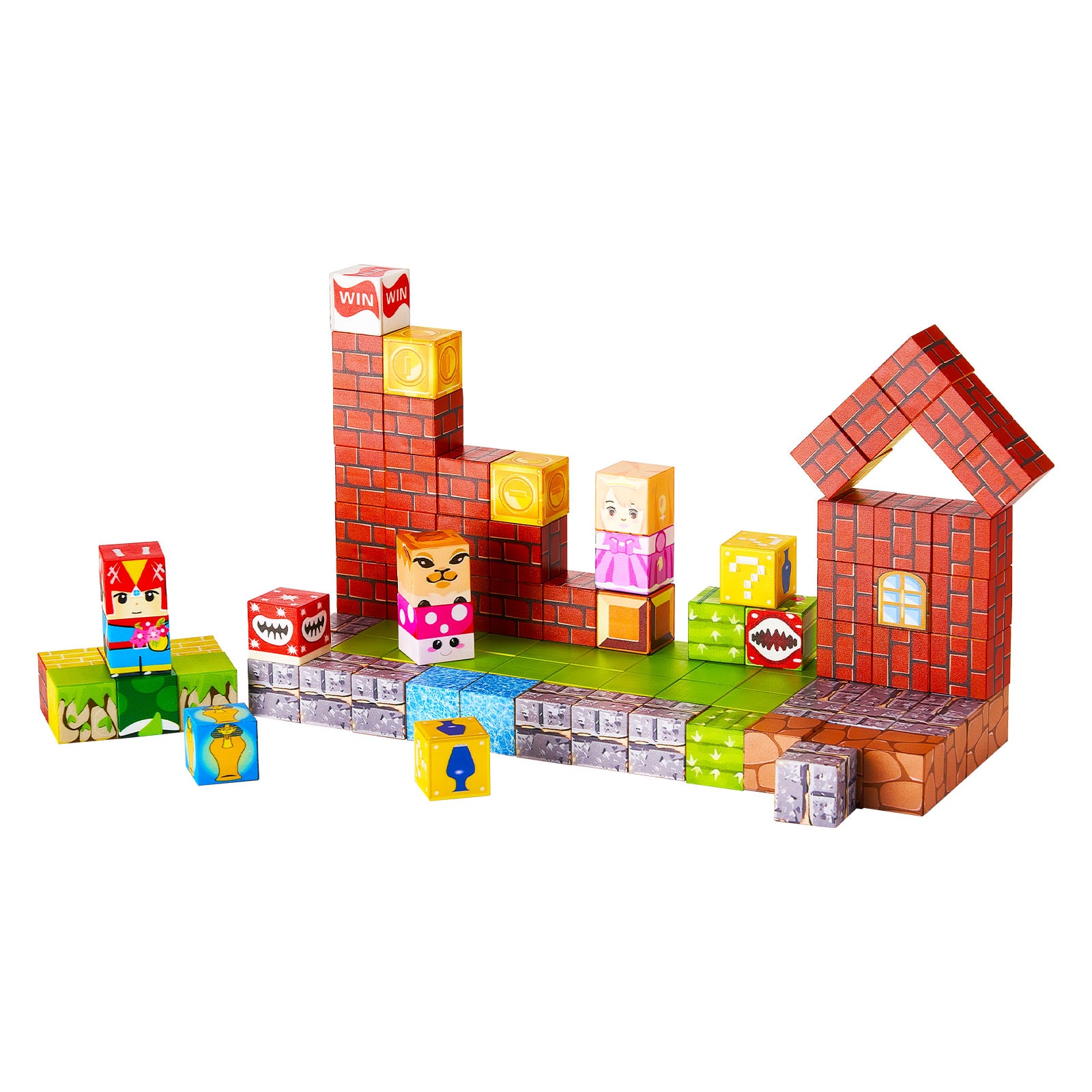 Magnetic Blocks 100 PCS Magnet Blocks Set STEM Montessori Sensory Toys