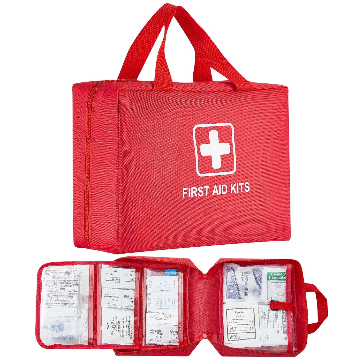 First Aid Kit 420 Pieces Large Survival Bag Emergency Medical Supplies Home Car