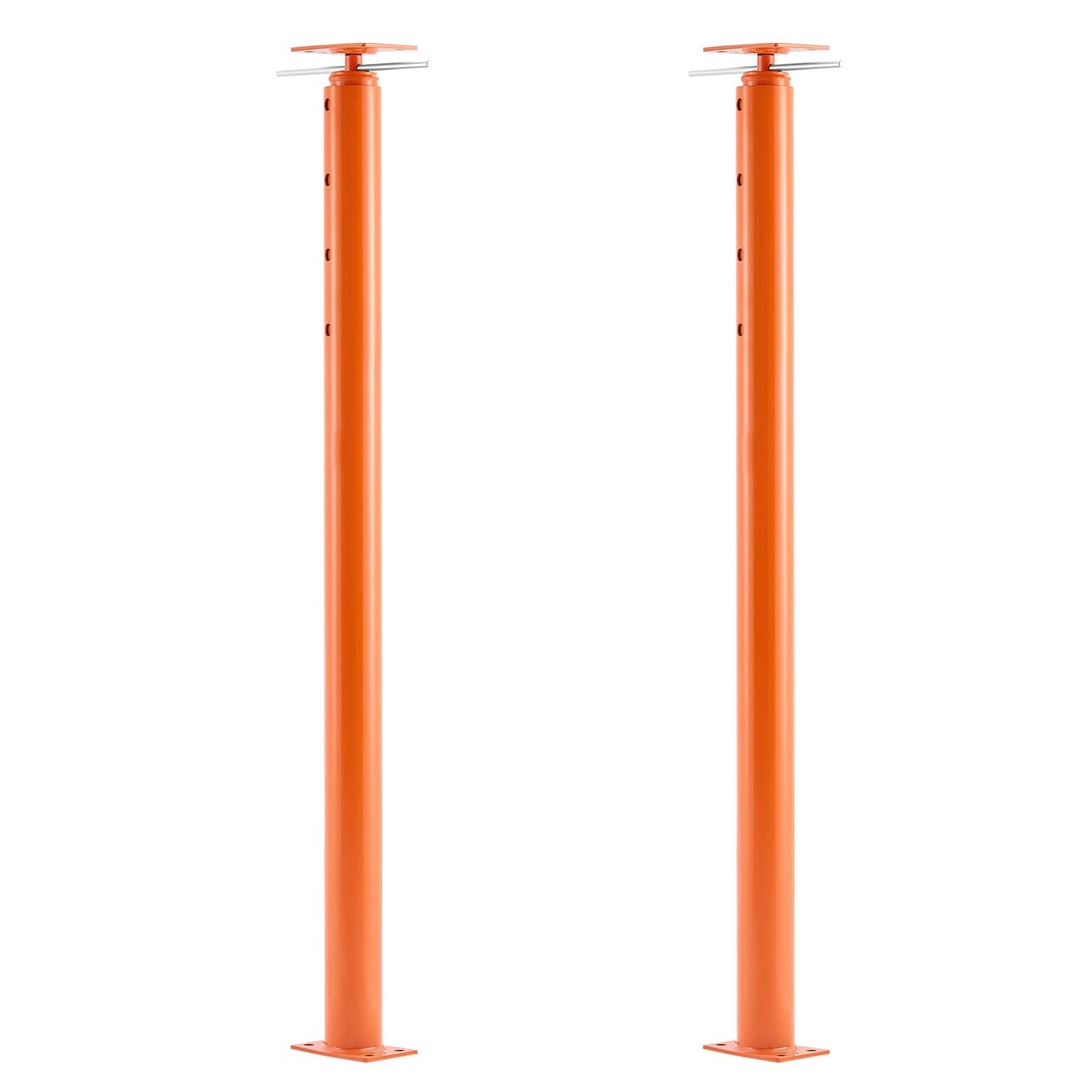 House Floor Jacks, 2 Pack 54-150 Inch Height Range, 11200 lbs Max Load Capacity, Adjustable Support Beam Basement Jack Post Pole for Leveling, Lift Steel Telescoping Post for Temporary Support