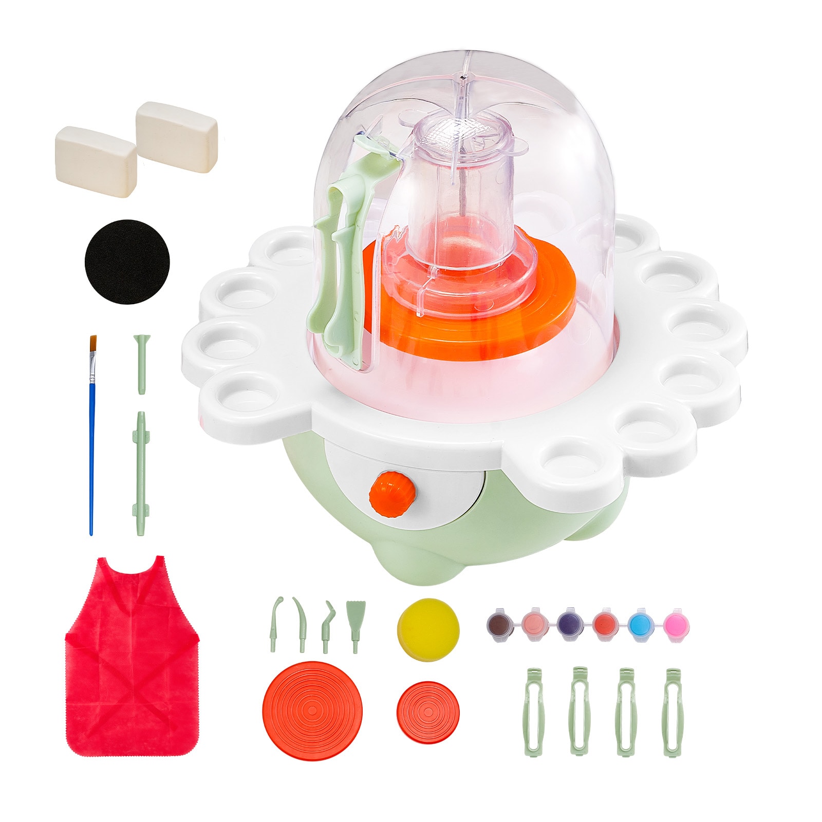 Mini Pottery Wheel Electric Clay Wheel for Kids 2 in and 3 in Turntables