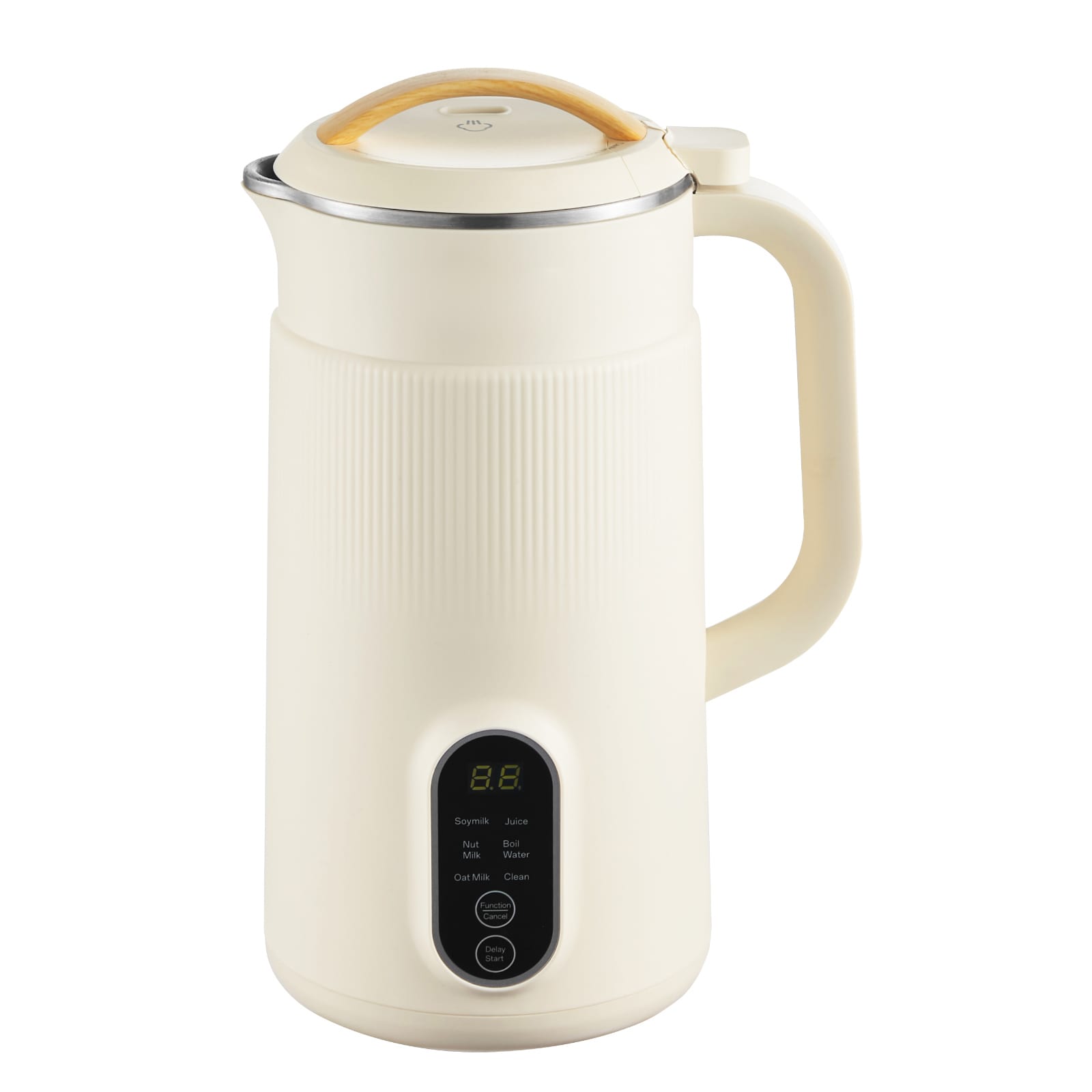 6-in-1 Nut Milk Maker, 20 oz Soy Milk Maker Machine with 6 Blades, for Homemade Oat, Nut, Soy, Juice, Plant-Based and Non Dairy Beverages with High-Temp Self-Cleaning, Boil Water, 12-Hour Delay