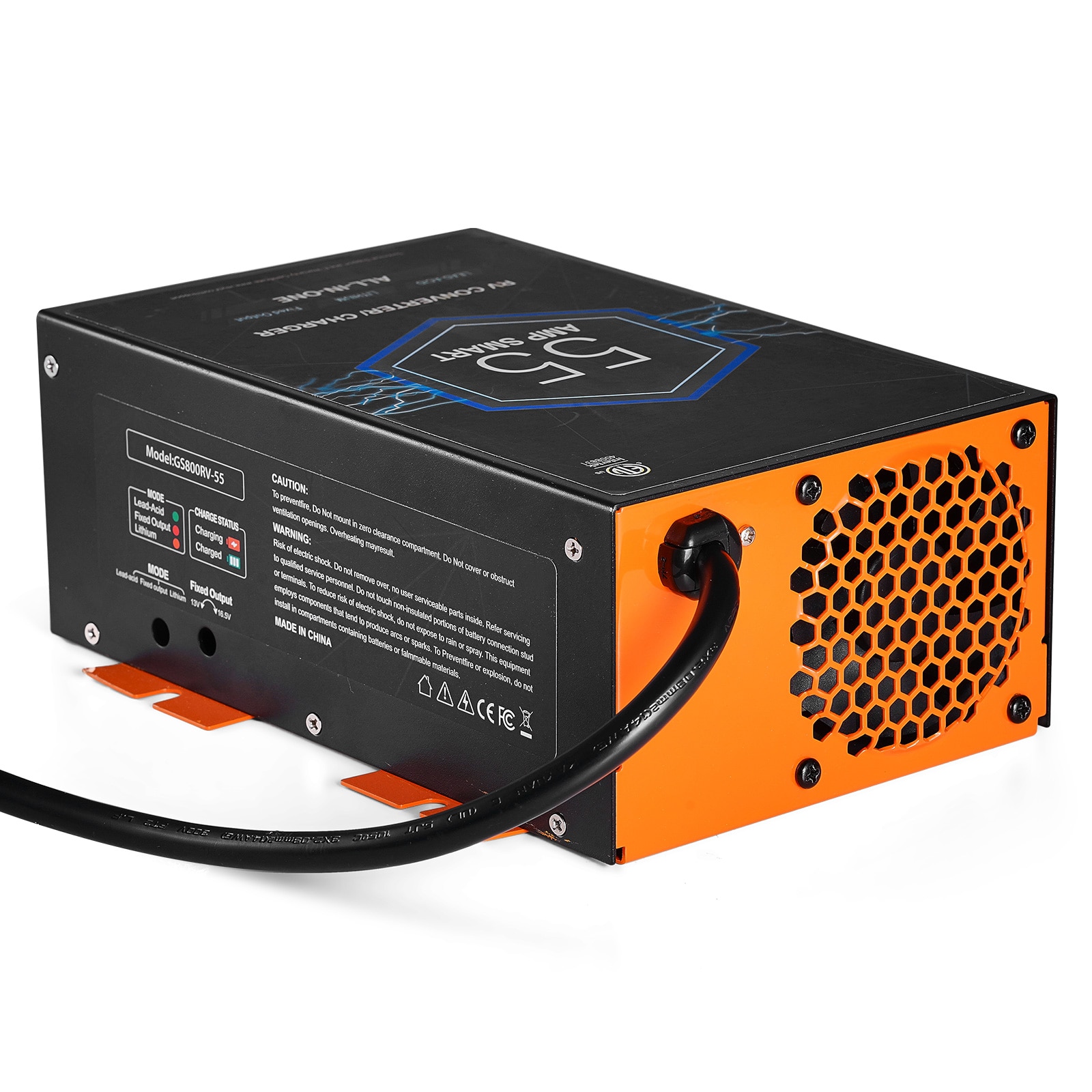 RV Converter 55 Amp 110V AC to 12V DC RV Power Converter Battery Charger