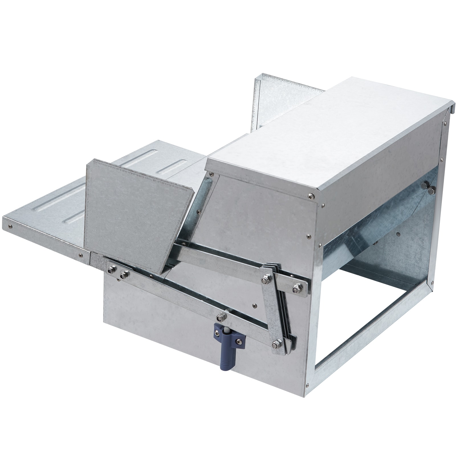 Automatic Chicken Feeder, 25 lbs Capacity Feeds 10 Chickens up to 11 Days, Galvanized Steel Poultry Feeder