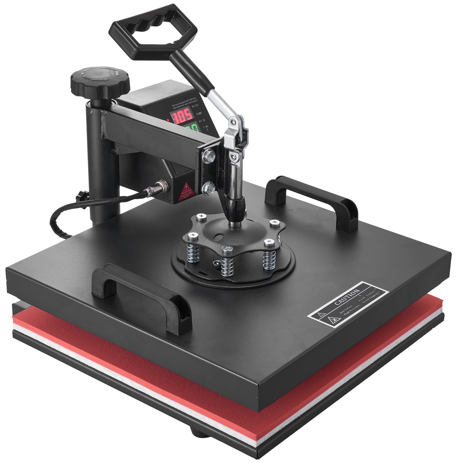 Heat Press Machine 15x15Inch 8pcs 1050W Combo Digital Multifunctional Sublimation Heat Transfer Machine Dual LED Display for T Shirts Hat Mug Cap Plate Swing Away Design