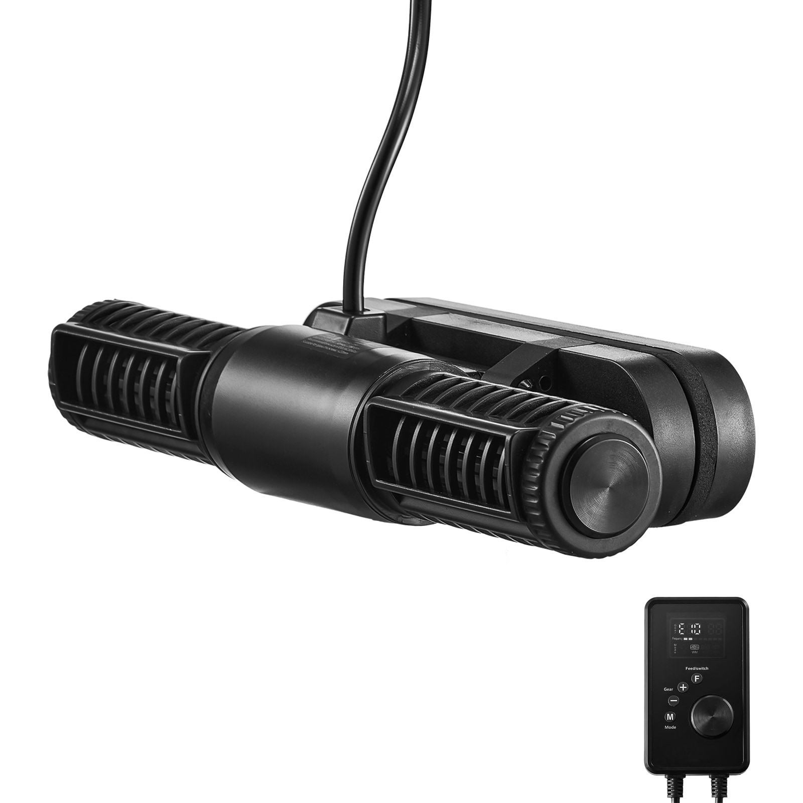 Aquarium Wave Maker Adjustable Cross Flow Pump with Controller 25W 1428 GPH