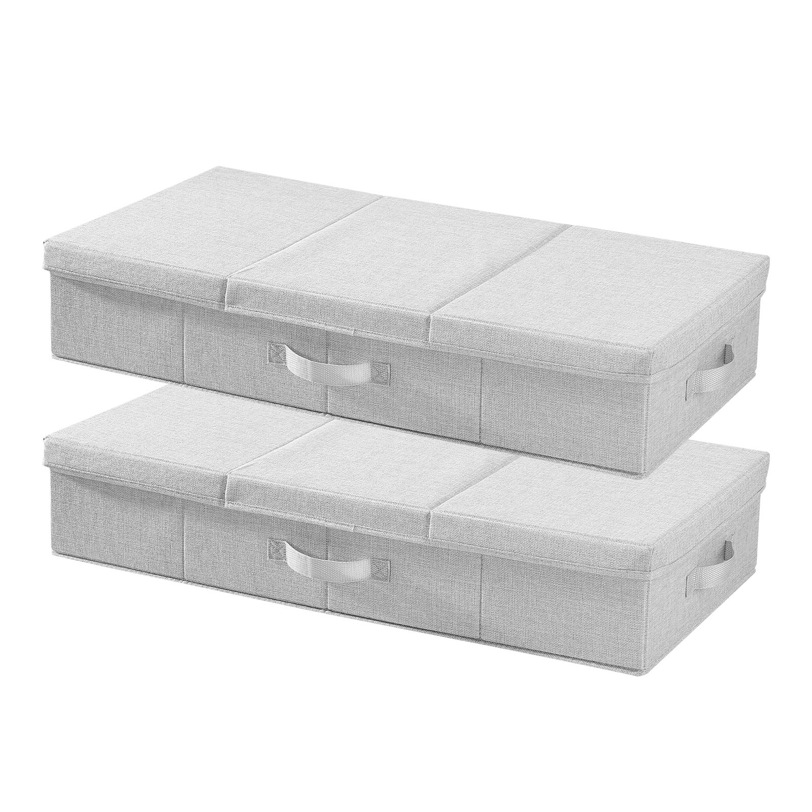 Under Bed Storage 48L Foldable Underbed Box for Household Organization 2 Pack