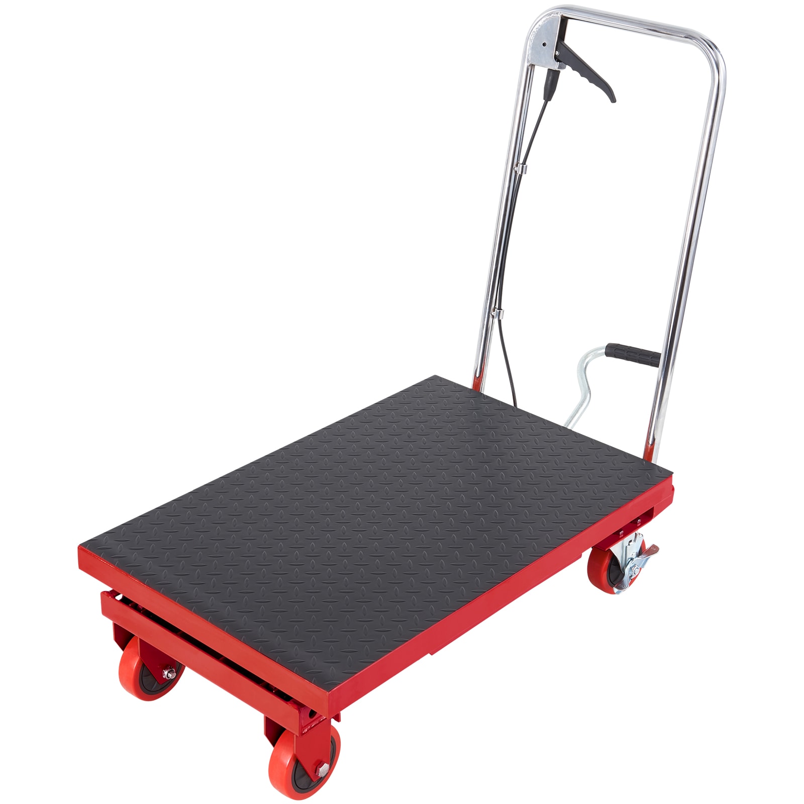 Hydraulic Lift Table Cart, 500lbs Capacity 28.5