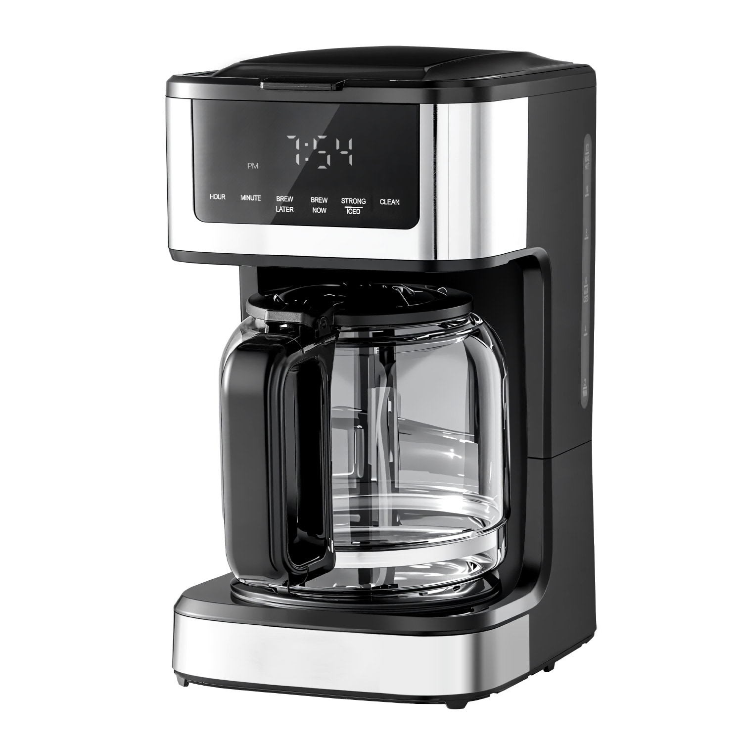 Programmable Coffee Maker, 12 Cup Programmable Drip Coffee Makers with Touch Screen, 4-Hour Keep Warm Coffee Makers Drips, 2 Brew Strengths Drip Coffee Machine for Home, 24-Hour Programmable