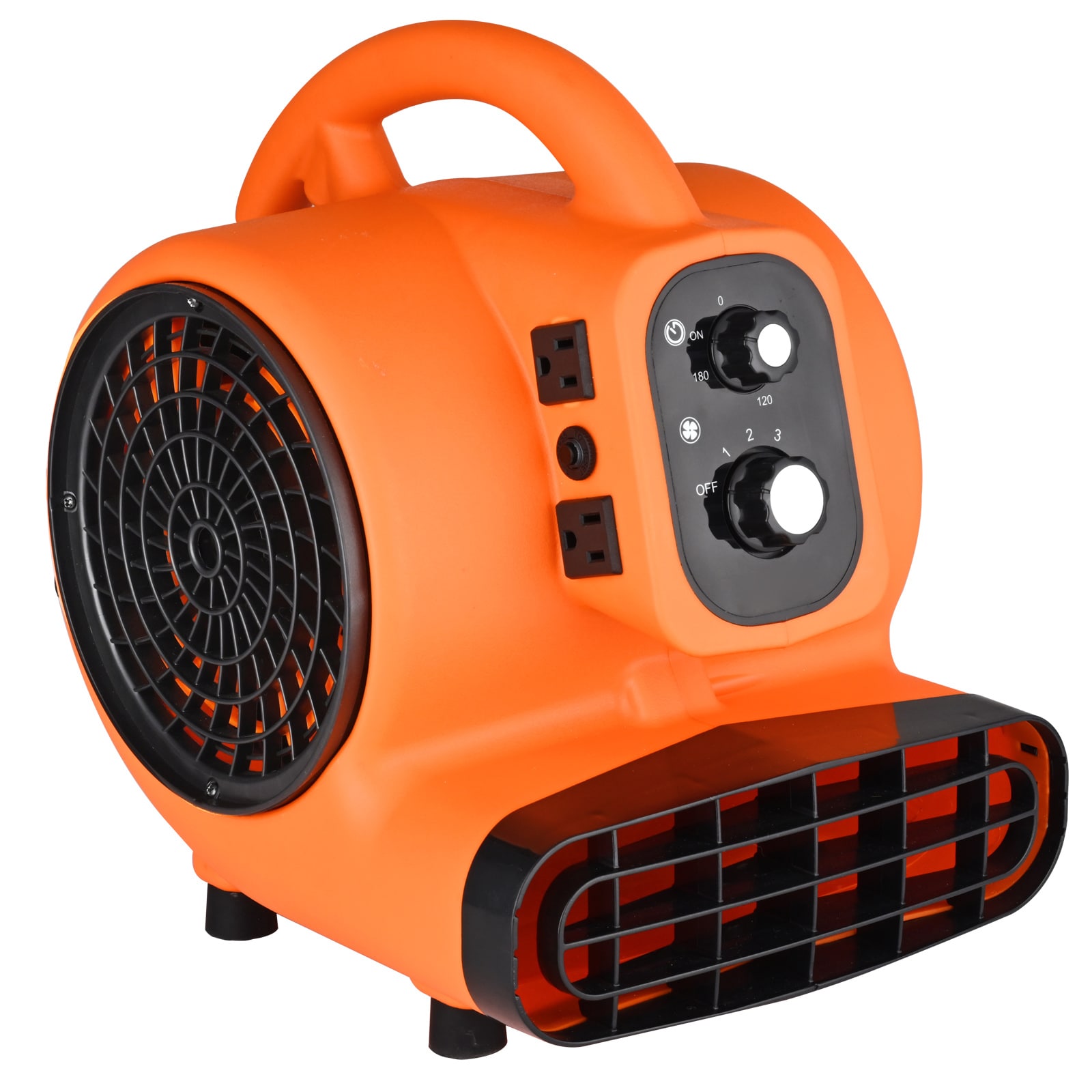 Floor Blower, 1/4 HP, 1000 CFM Air Mover for Drying and Cooling, Portable Carpet Dryer Fan with 4 Blowing Angles and Time Function, for Janitorial, Home, Commercial, Industrial Use, ETL Listed