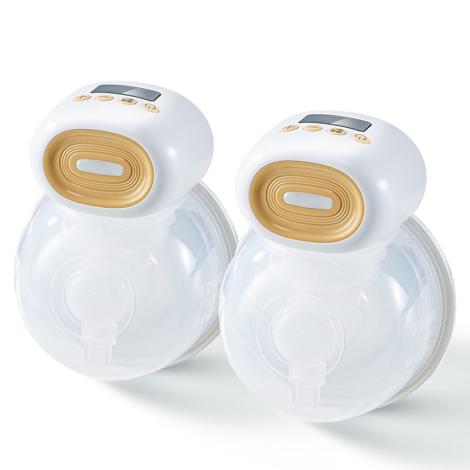 Breast Pump, Wearable Electric Breast Pumps Hands Free, 4 Mode & 12 Levels, 300mmHg Strong Suction, Ultra-Quiet Rechargeable Portable Breastfeeding Pump with LED Display, 24mm Insert/28mm Flange