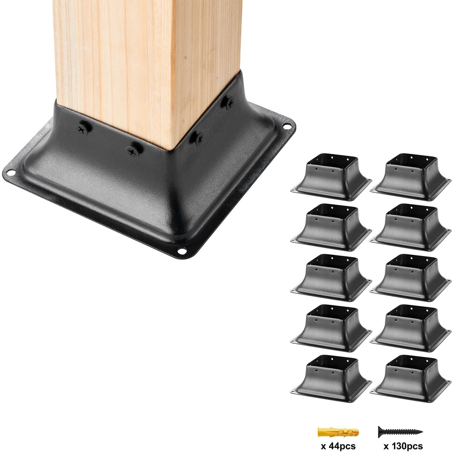 Post Base 4x4 10Pcs, Internal 3.6