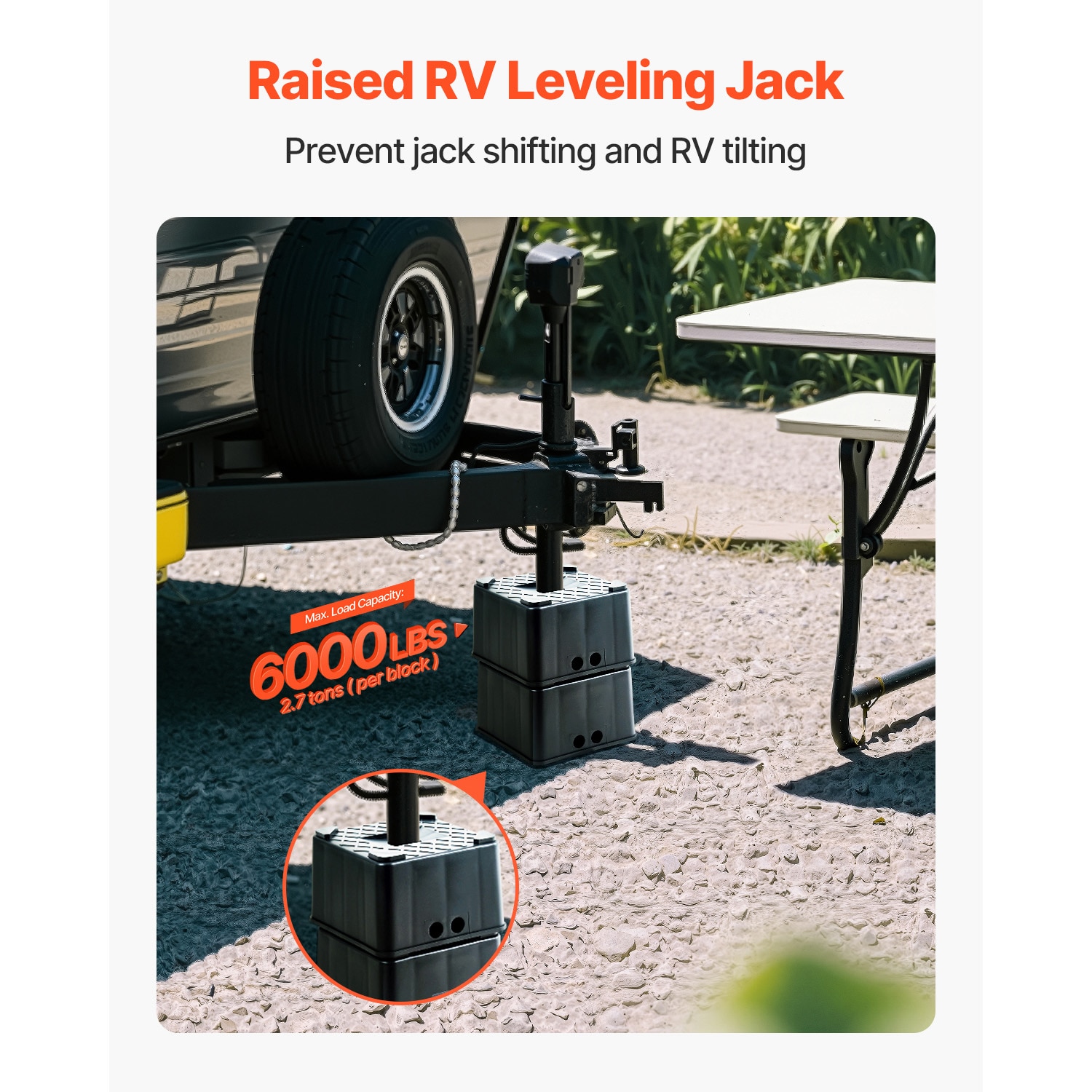 Trailer Jack Blocks 2Pcs 6