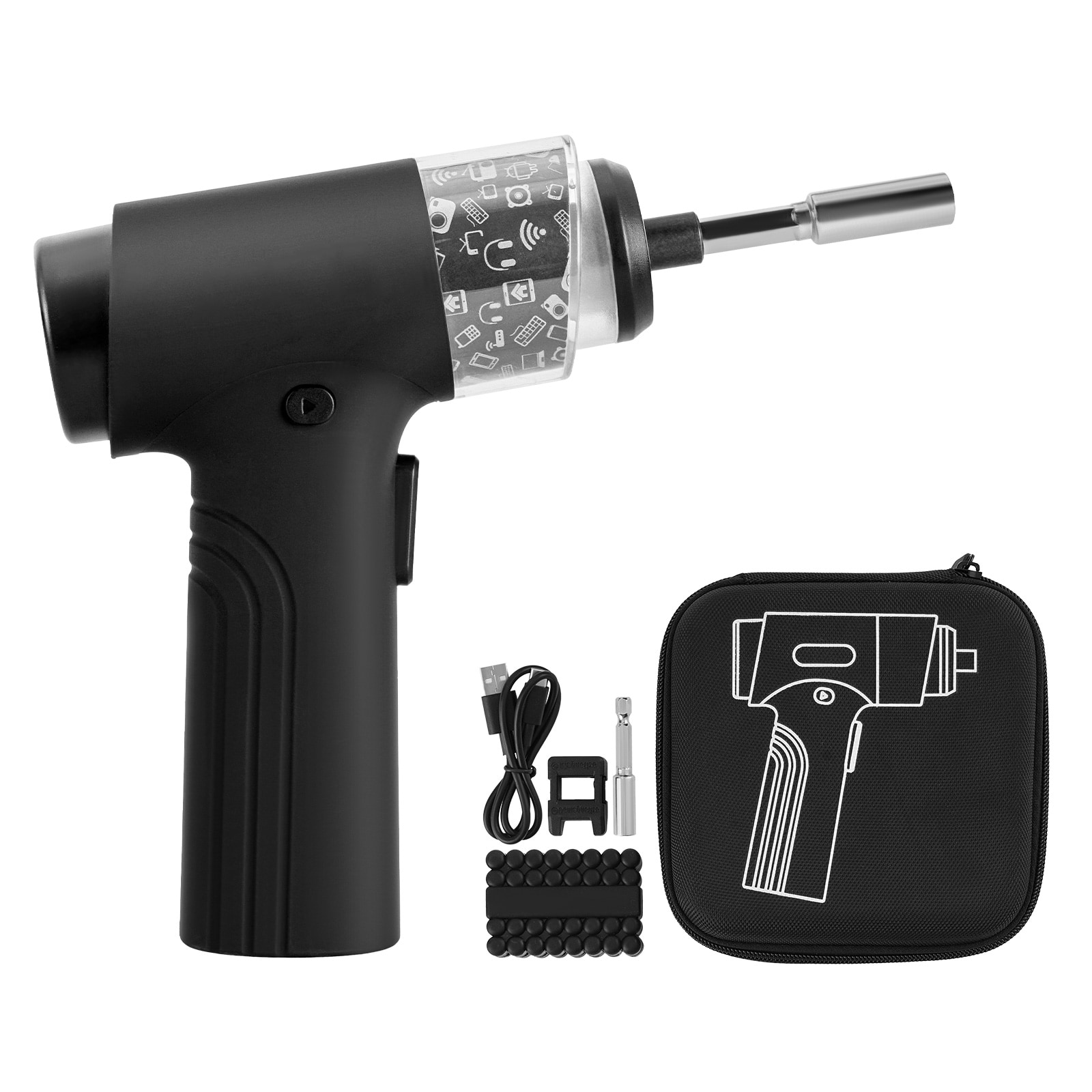 Electric Screwdriver, 7 Torque Settings 0.5-5 N.m, 2500mAh Battery, Cordless Screwdriver Set with 32 PCS 1/4 in Bits, Digital Display, LED Light, Type-C Charging, for Furniture Electrical Repair