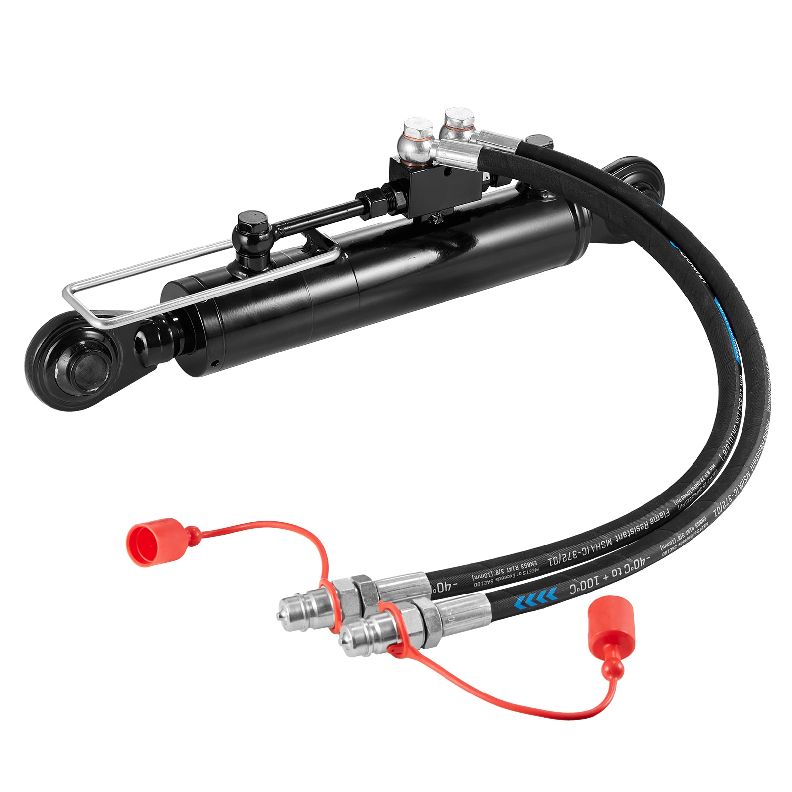 Hydraulic Top Link Cat.1-1 (11 in, 20-7/8~31-7/8 in ), Hydraulic Cylinder with 2 Hoses & G3/8