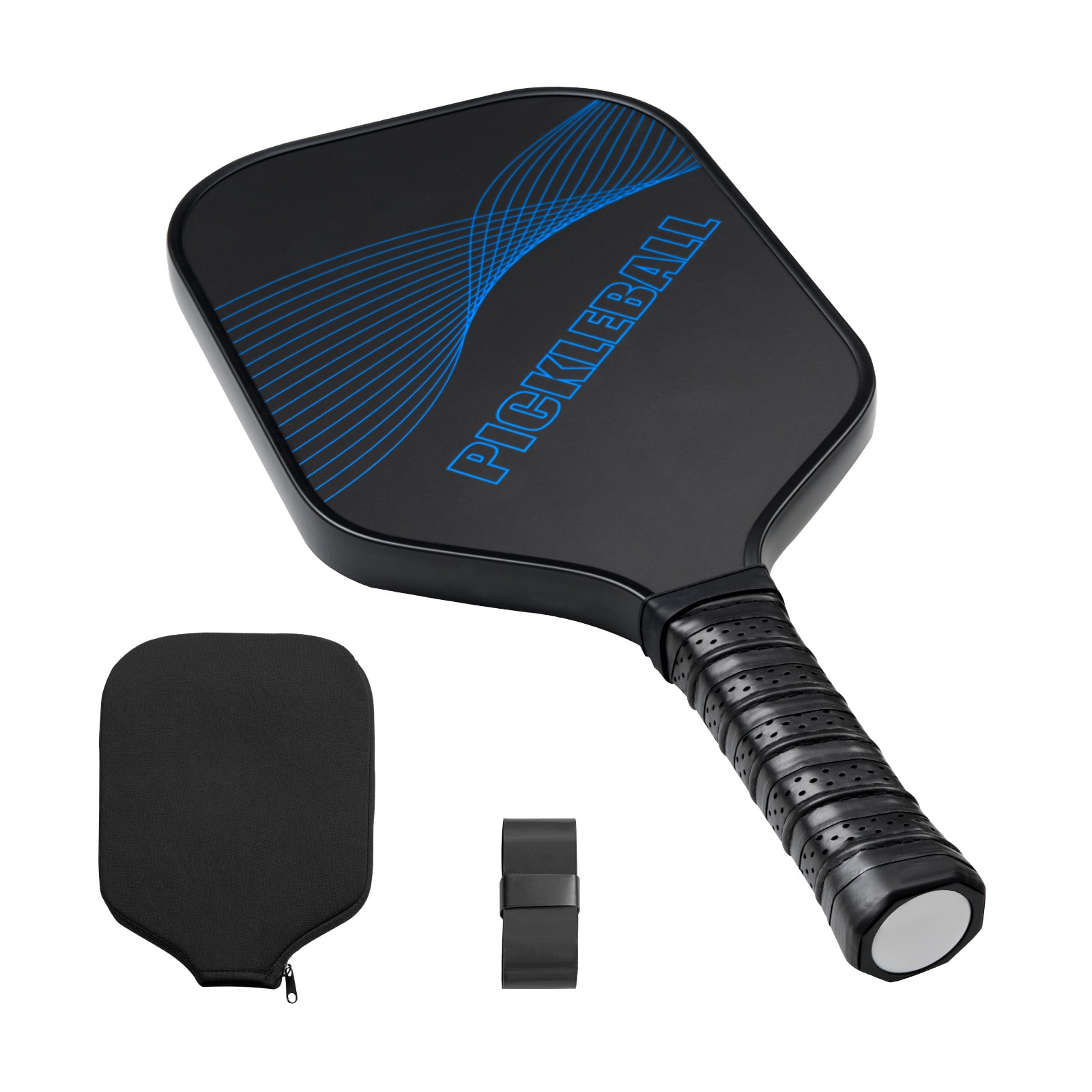 Pro Carbon Fiber Pickleball Paddle Honeycomb Core Racket for Adults Blue