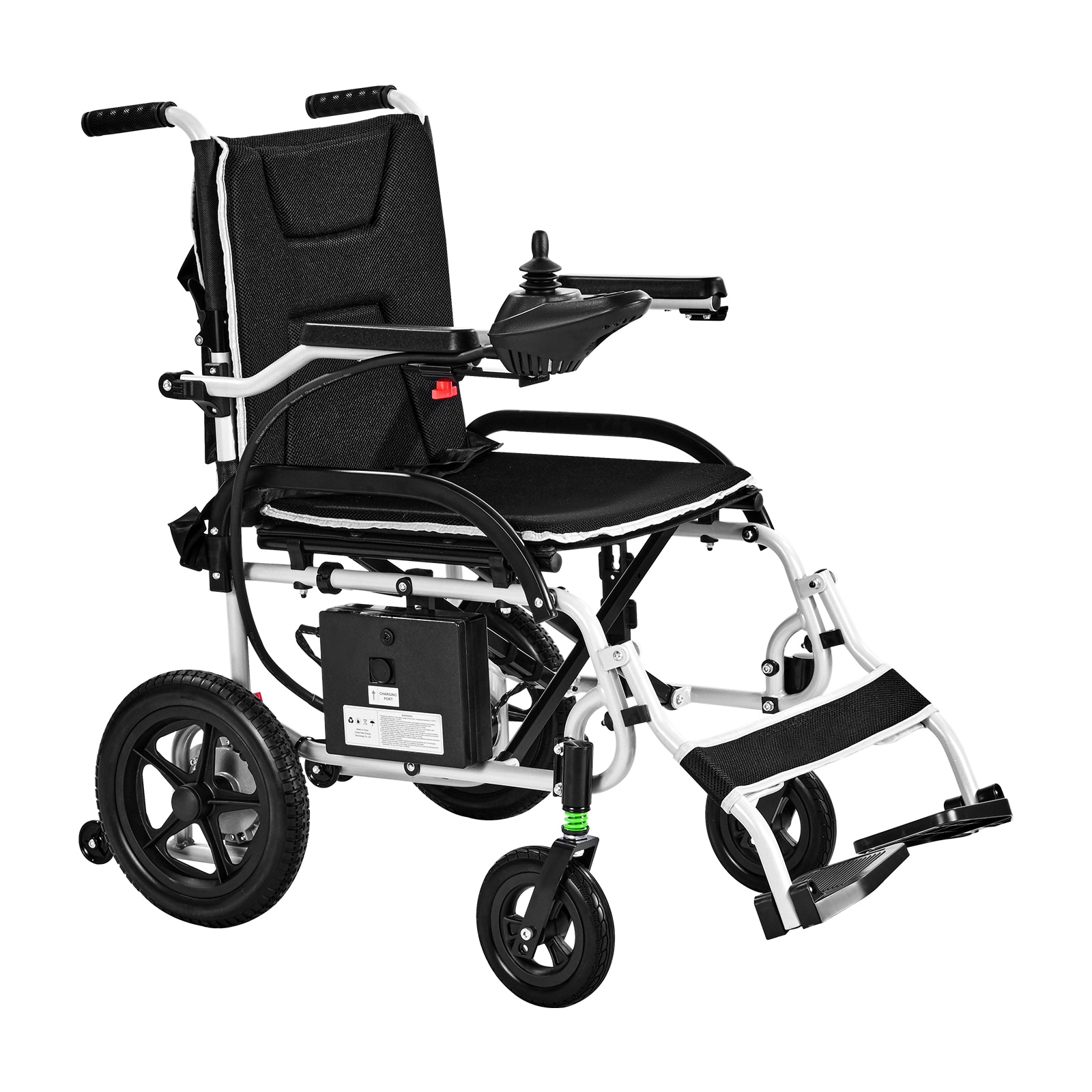 Electric Wheelchair 220lbs Capacity Foldable Lightweight 12 Mile