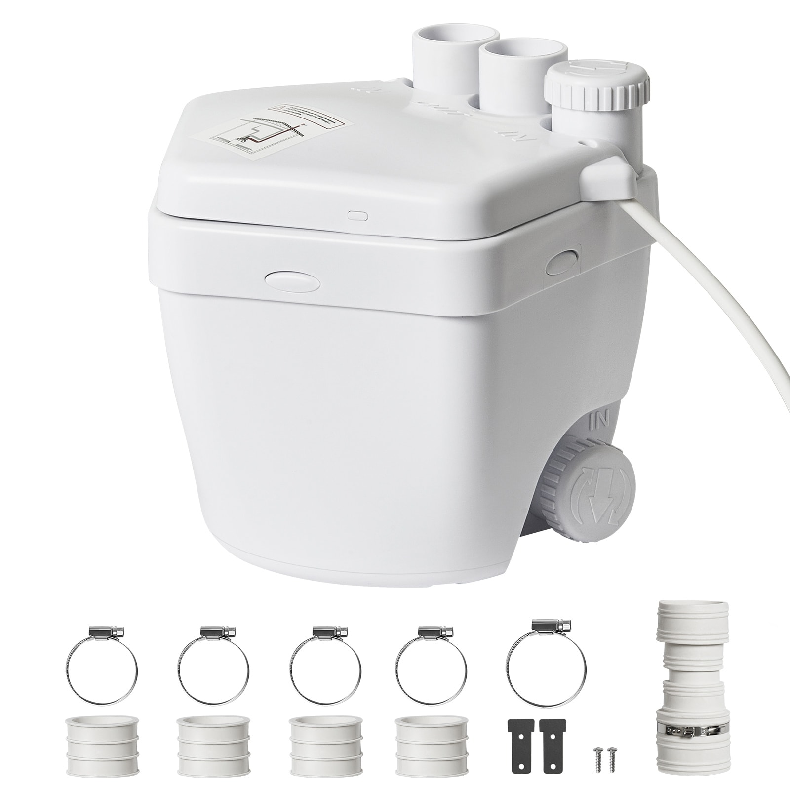 Utility Sink Pump Laundry Sink Drain Pump System 1/3 HP 1500 GPH 18ft Head