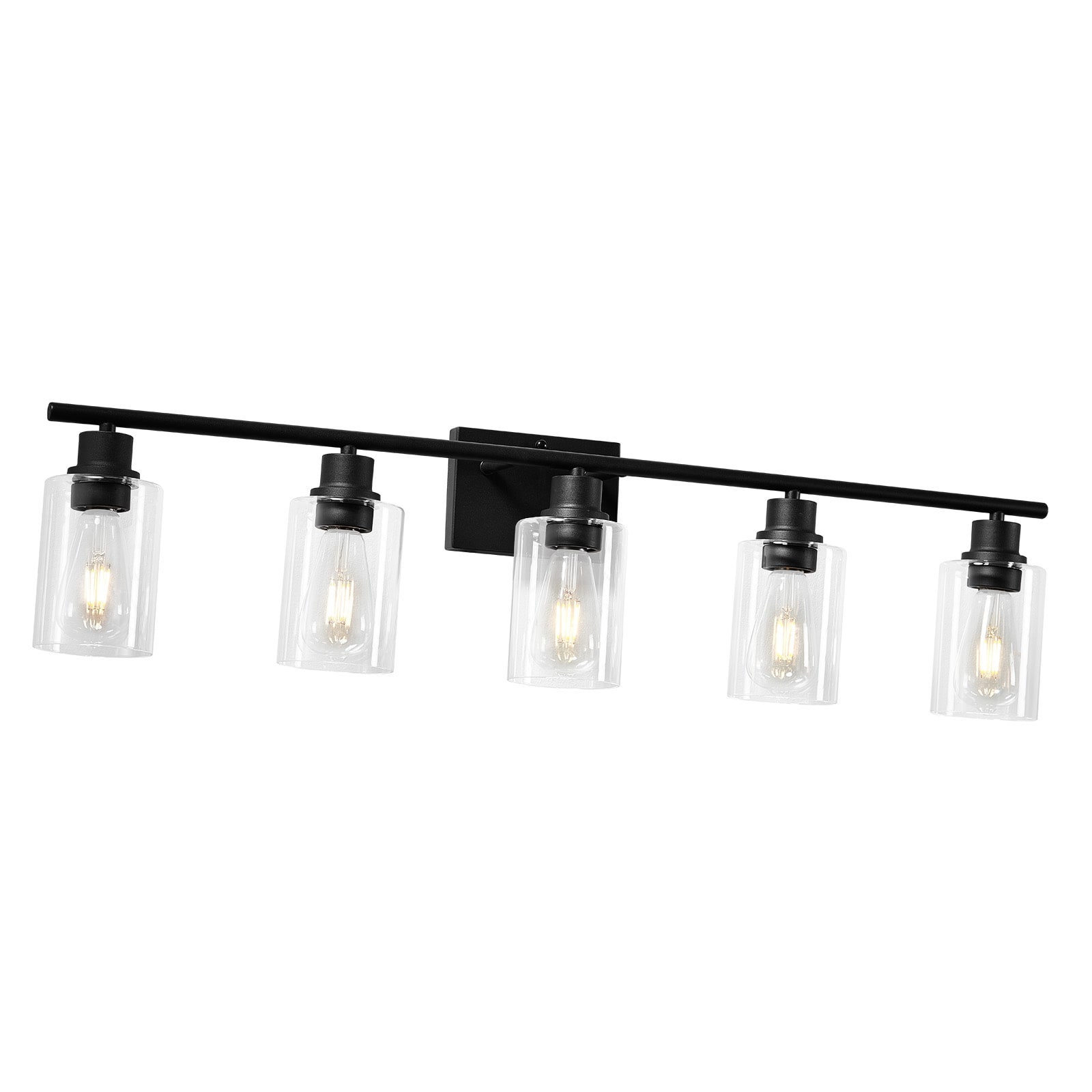 5-Light Modern Bathroom Vanity Light 37.1-Inch Wall Light Fixtures Over Mirror